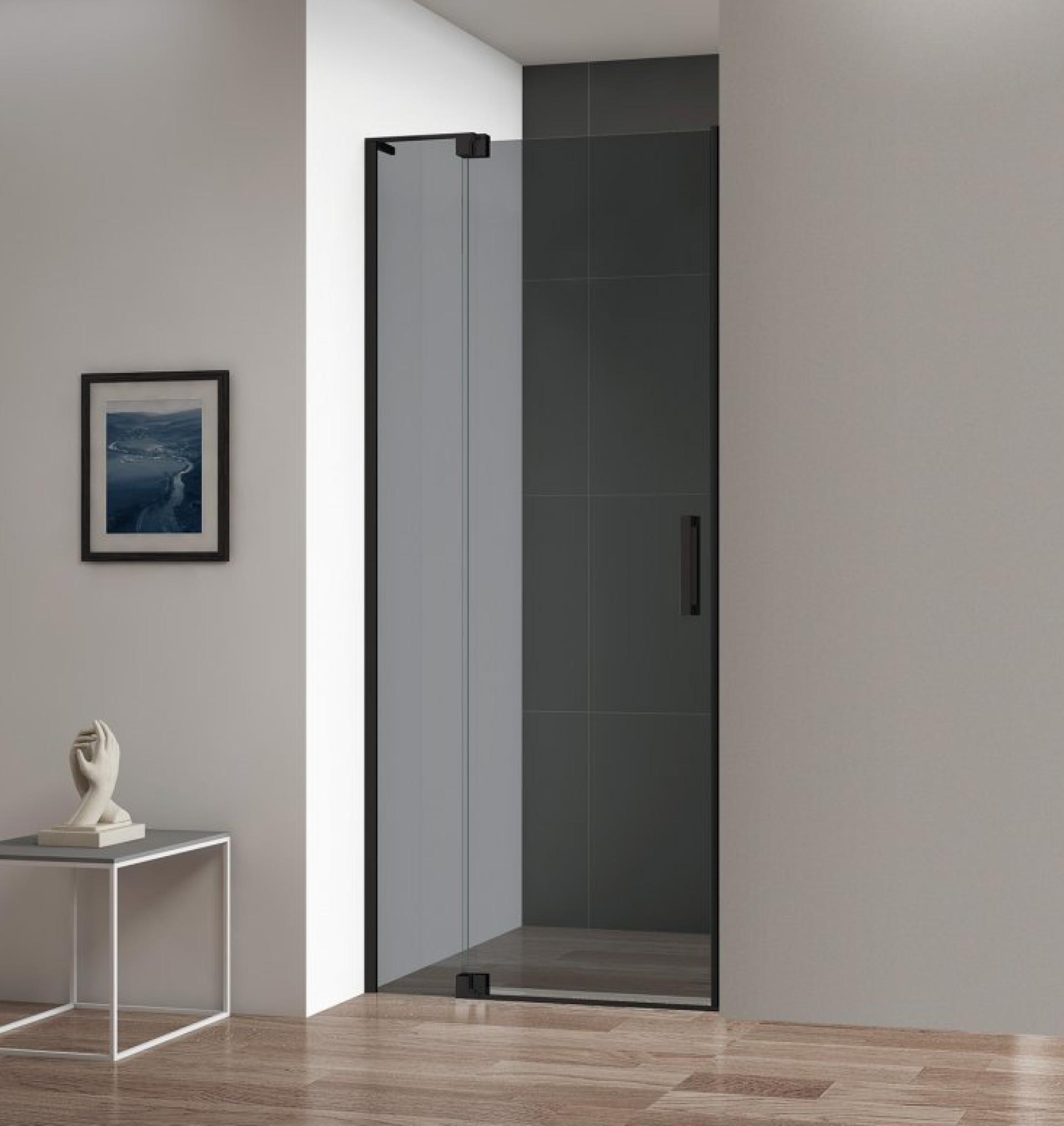 Дверное полотно Cezares Slider 90 SLIDER-90/100-GL-FIX/DOR-BR стекло тонированное