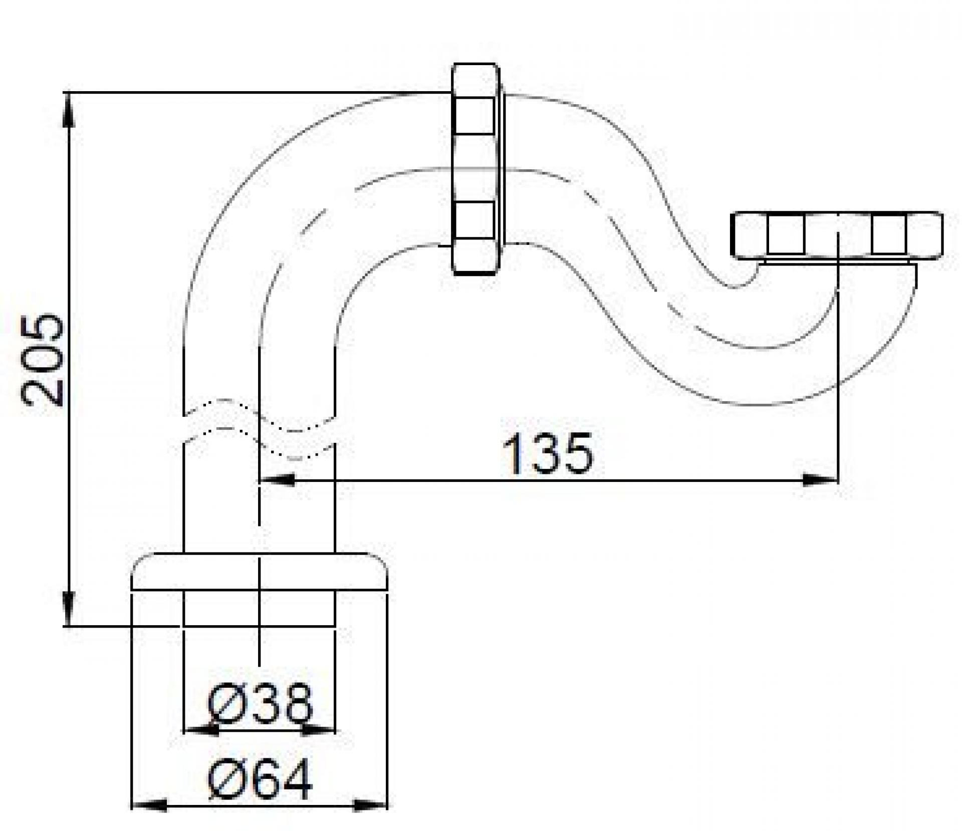 Слив-перелив BelBagno BB567-OVF-ORO, золото