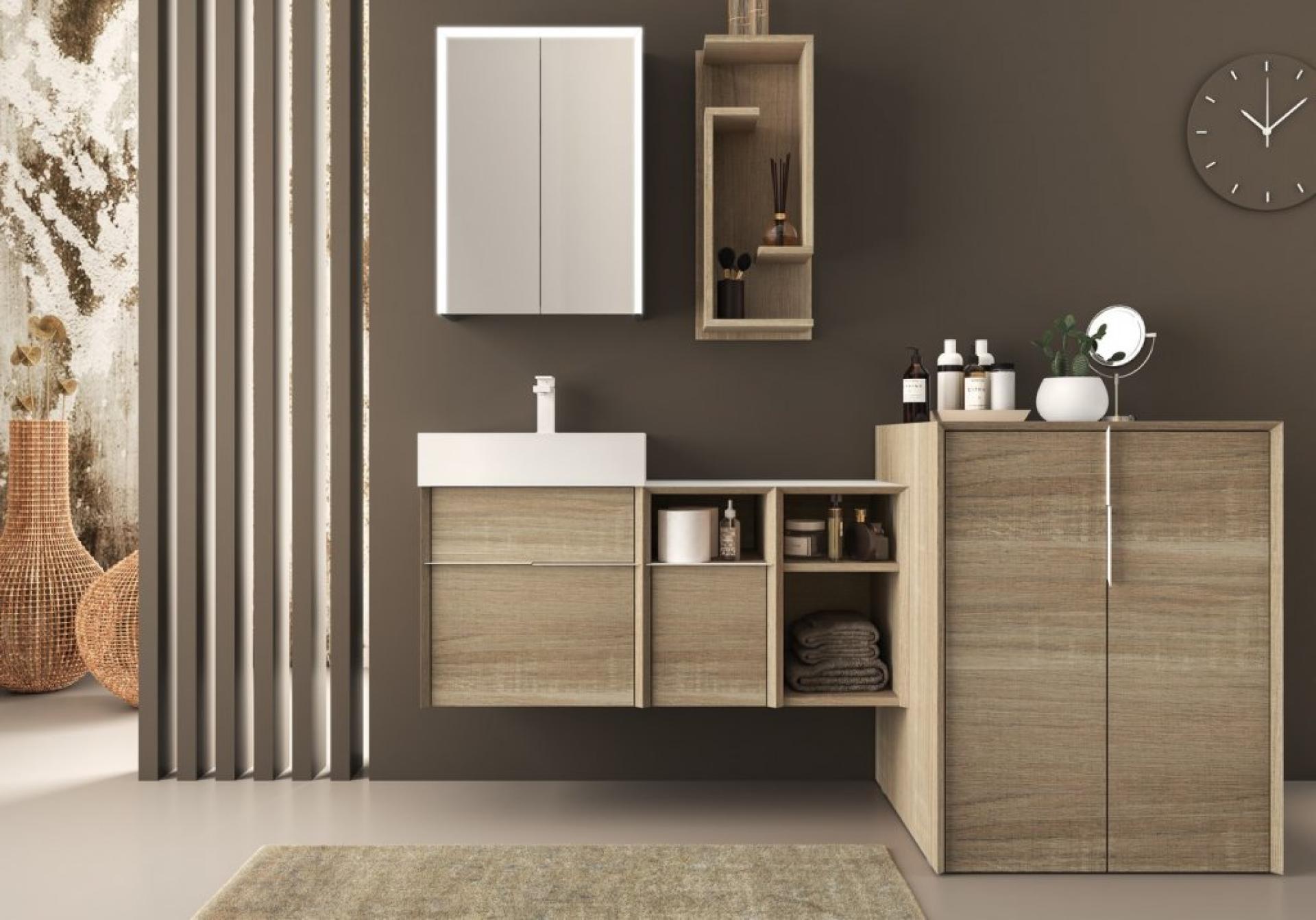 Настенная полка 30 см Cezares Space 55049 rovere bruges