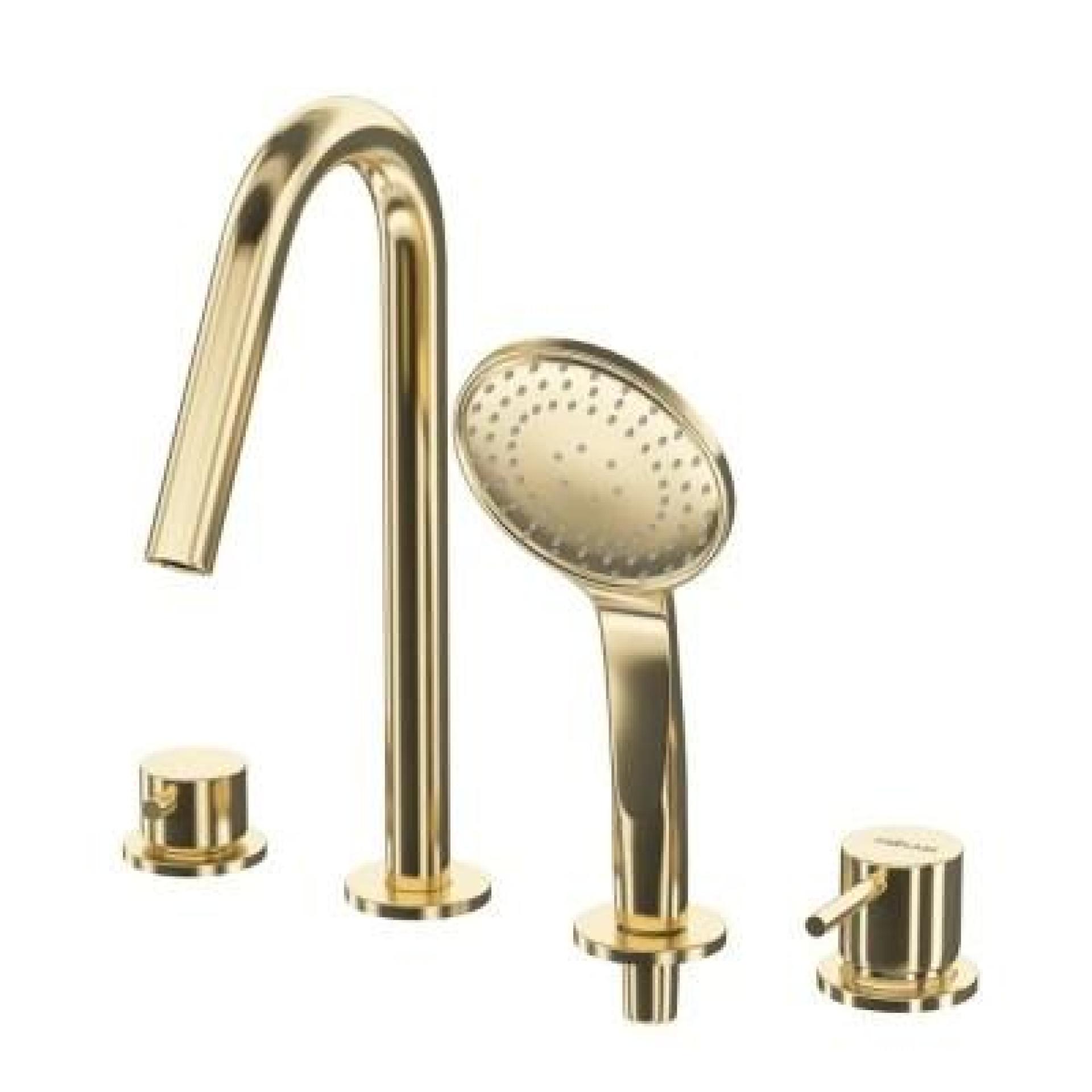 Смеситель на борт ванны Cezares Leaf LEAF-BVDM3-L-SR sunrise