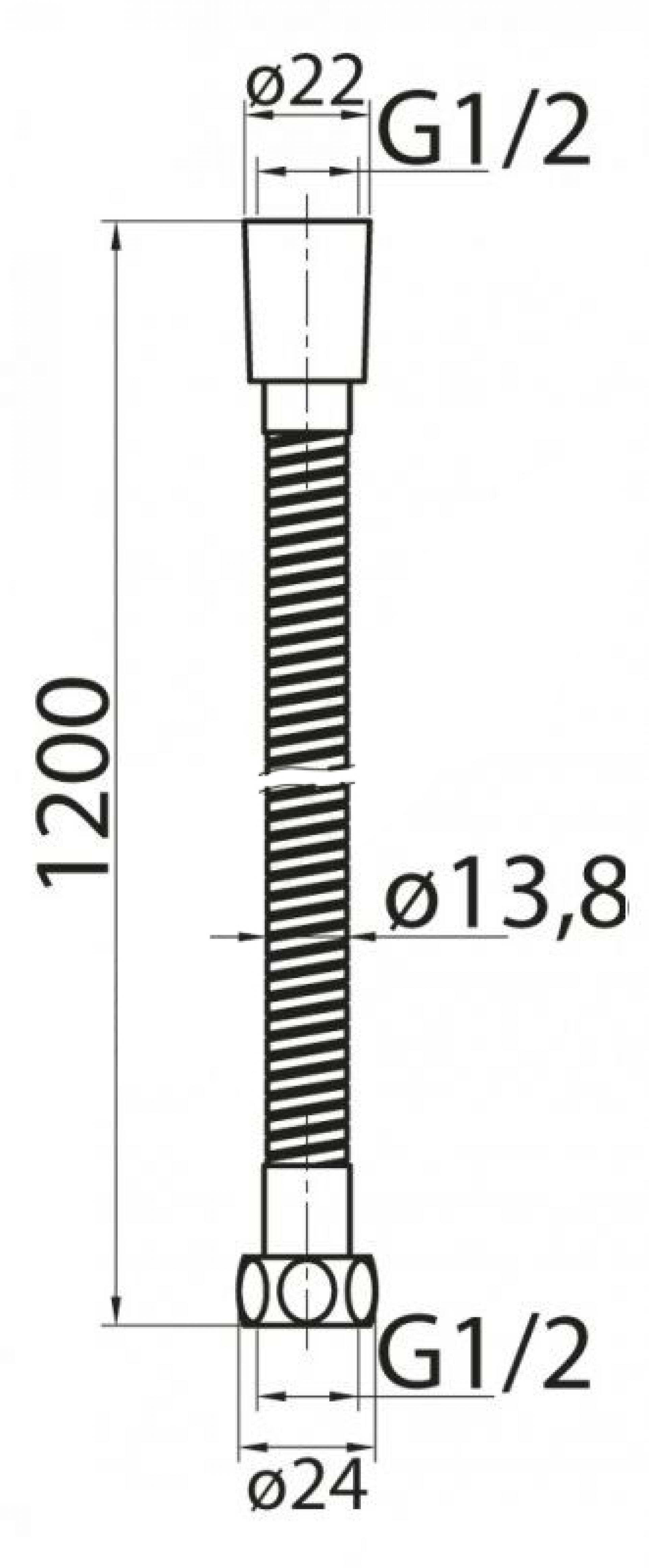 Душевой шланг Cezares CZR-C-FMDC2-120-03, золото