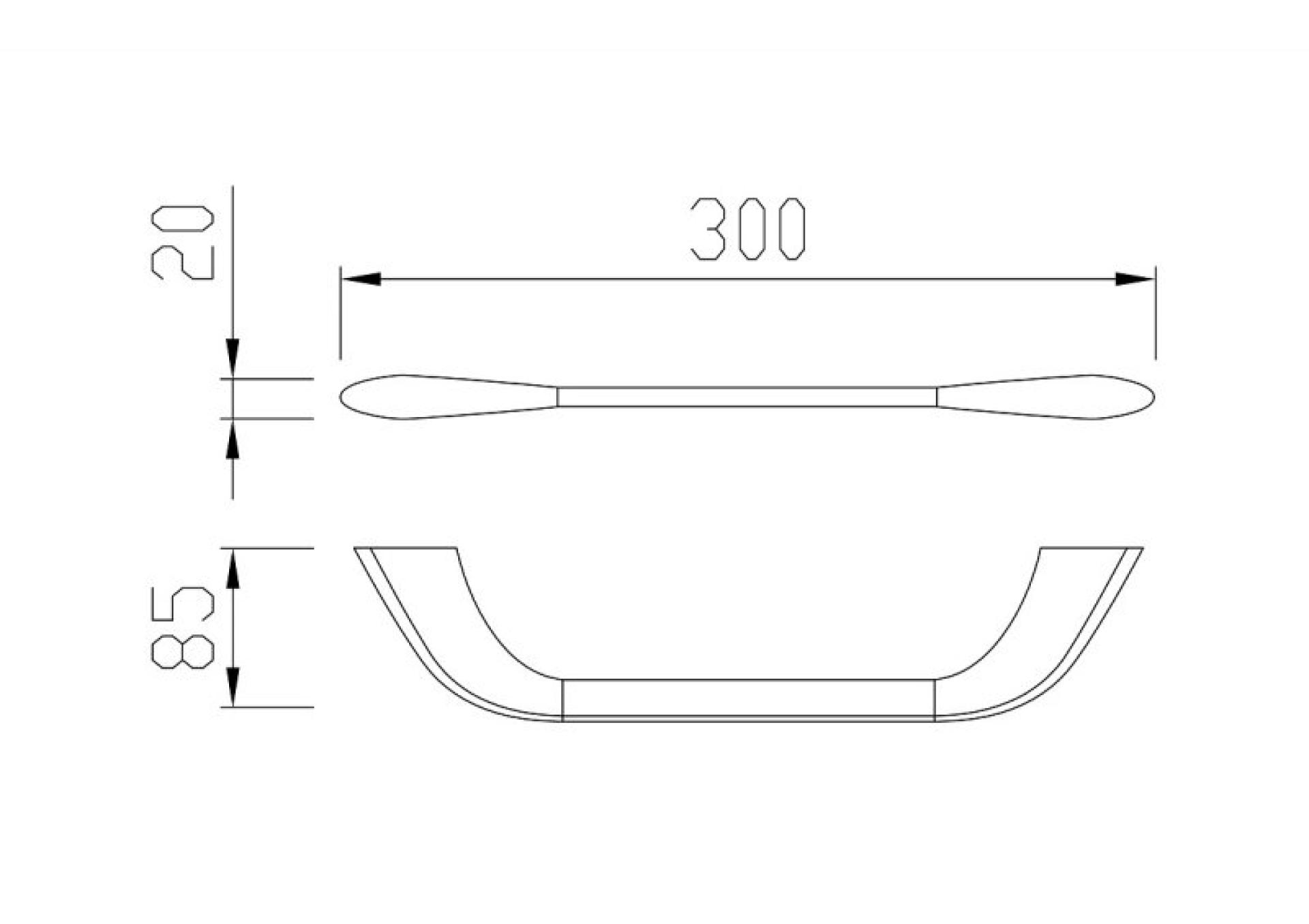 Полотенцедержатель Cezares LINER-TH02-GM, оружейная сталь