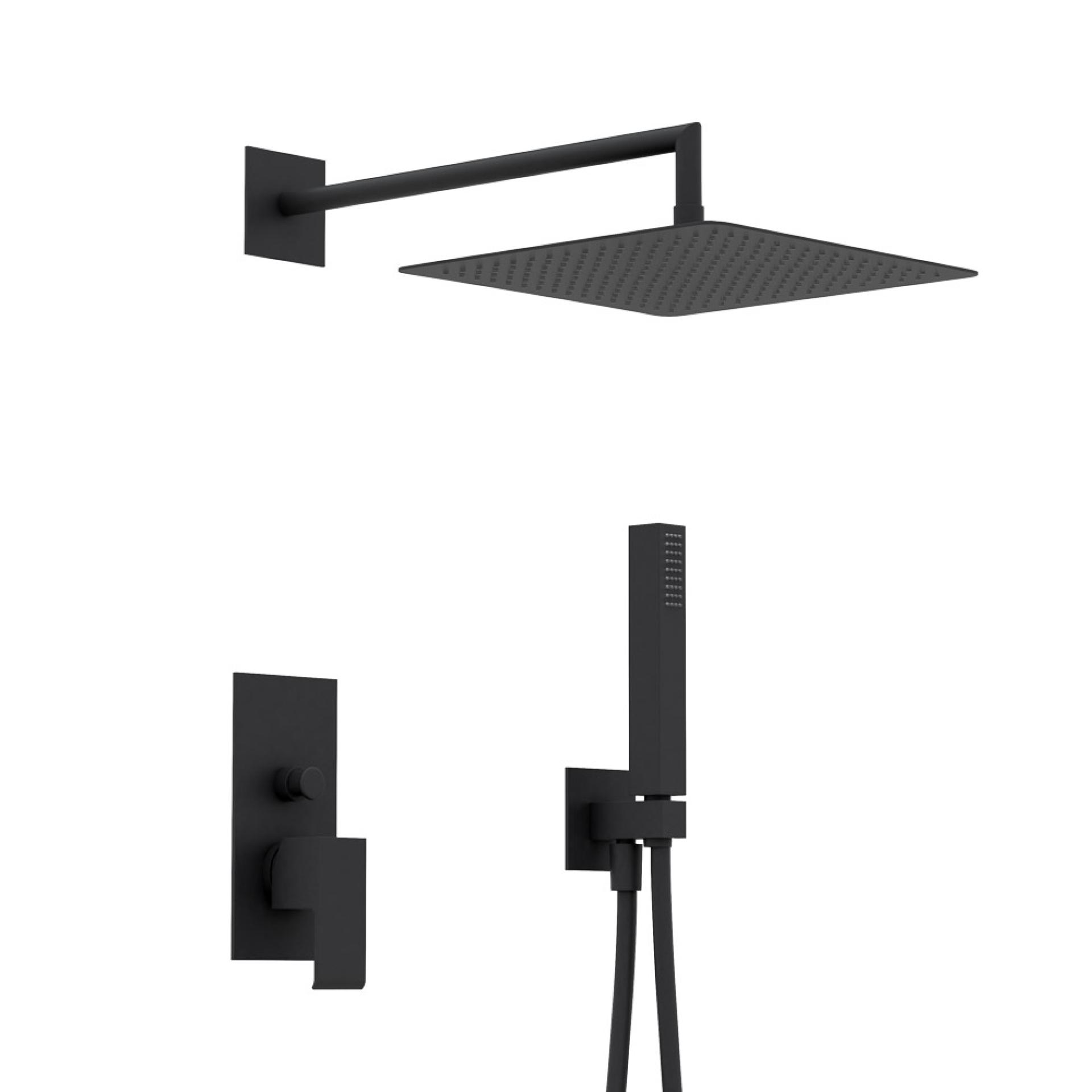 Душевая система Cezares Porta PORTA-DSIPQ-30-NOP черный матовый