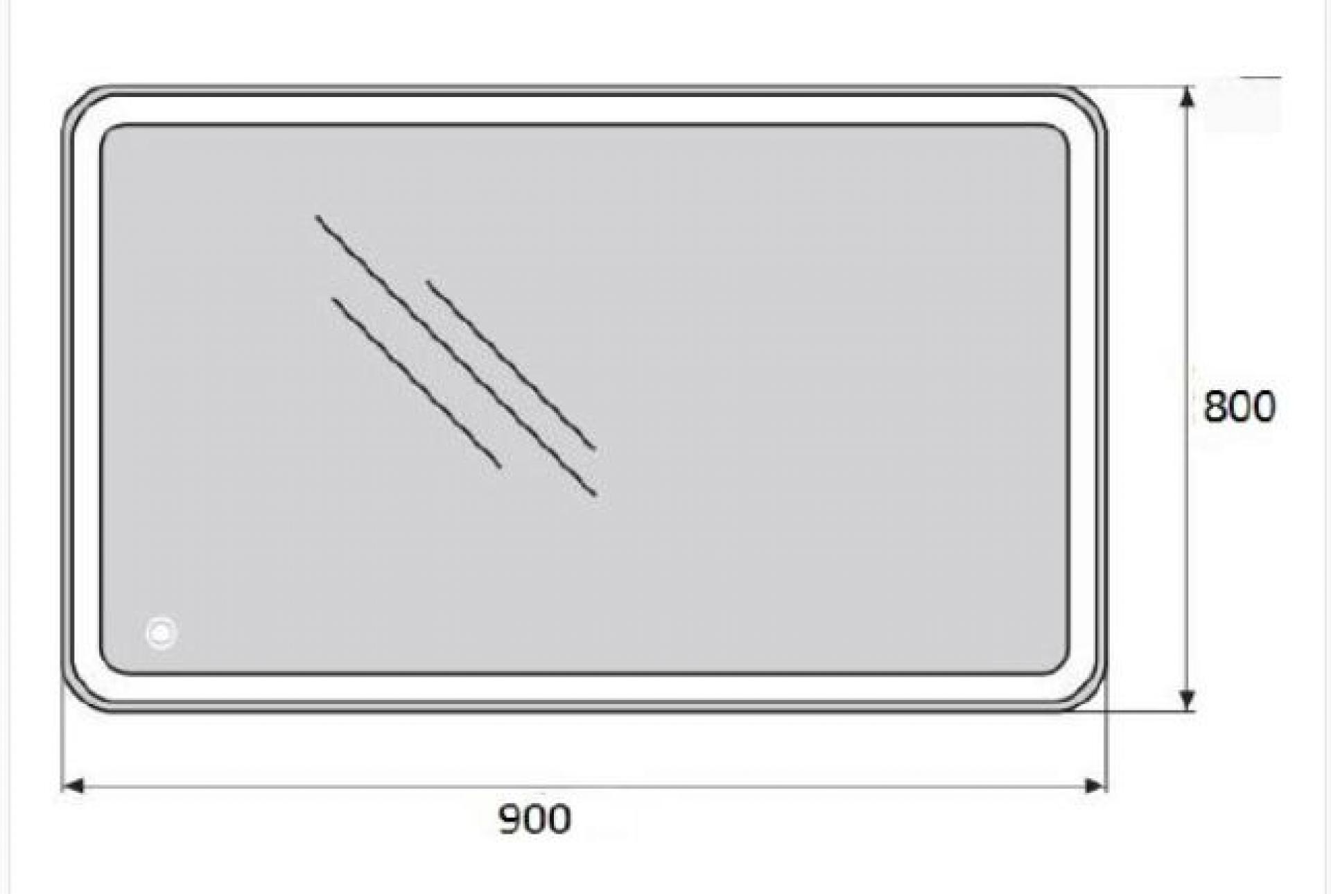 Зеркало BelBagno SPC-MAR-900-800-LED-TCH