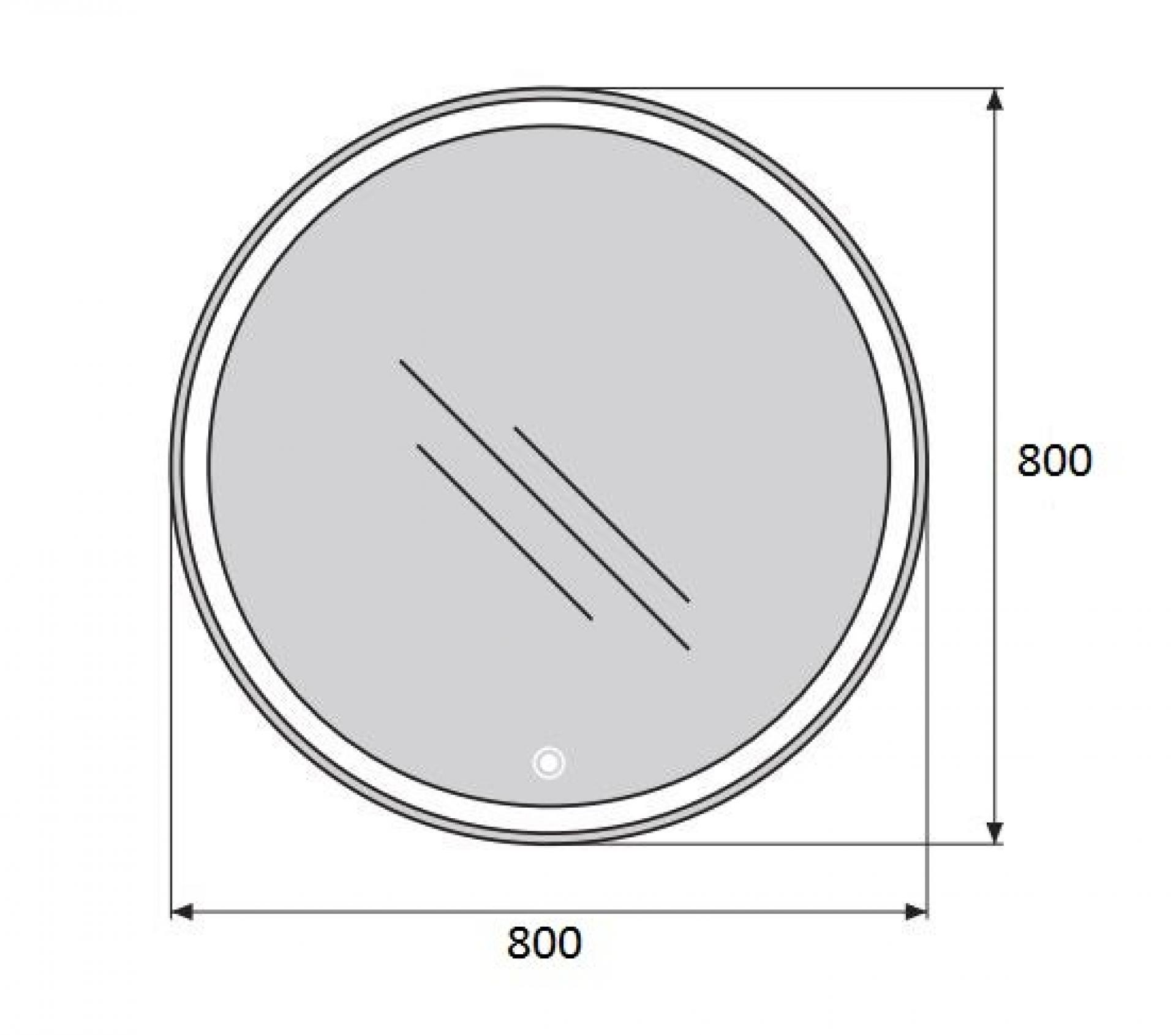 Зеркало BelBagno SPC-RNG-800-LED-TCH