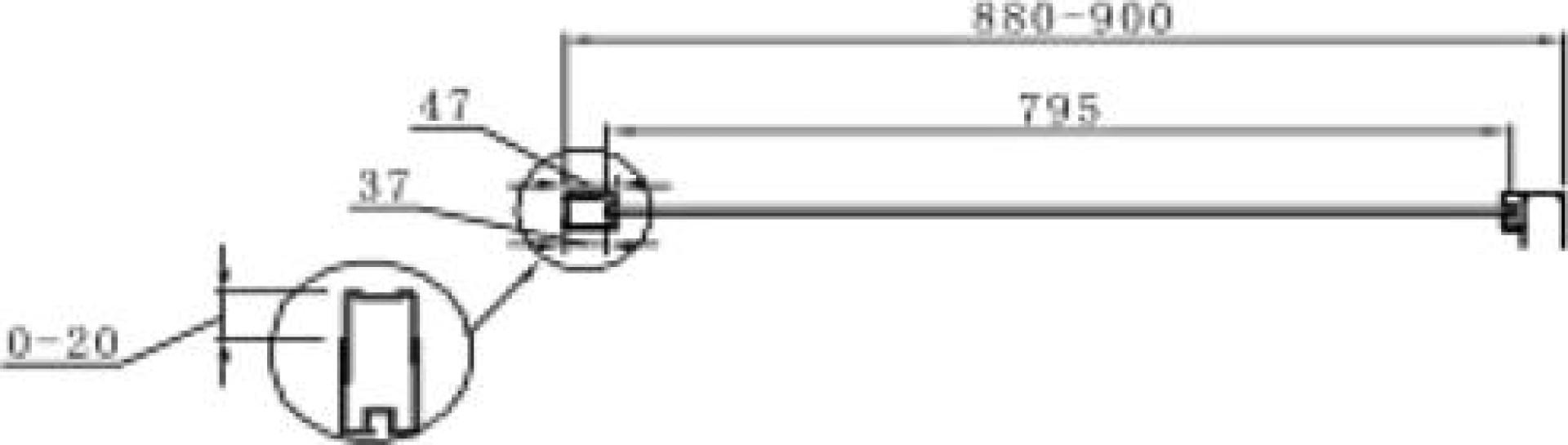 Боковая стенка Cezares PORTA-D-90-FIX-C-Cr