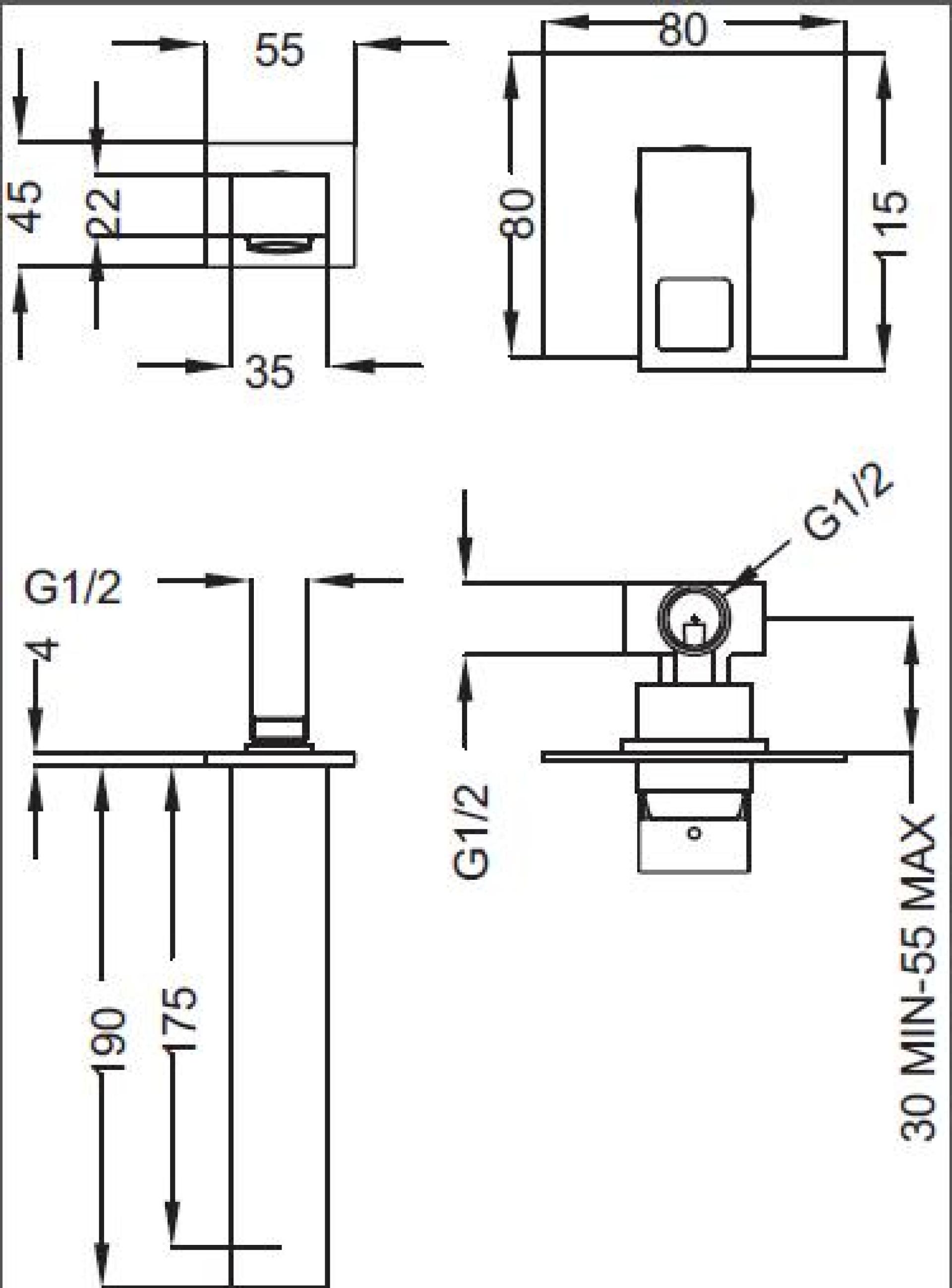 Смеситель для раковины Cezares MOLVENO-BLS1-01-W0, хром