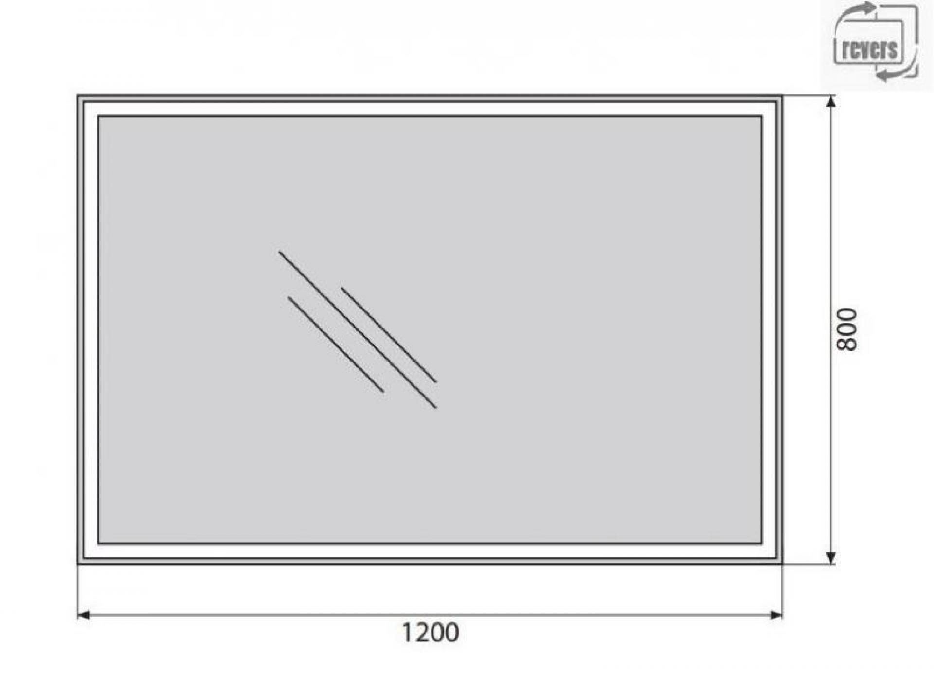 Зеркало BelBagno SPC-GRT-1200-800-LED-BTN