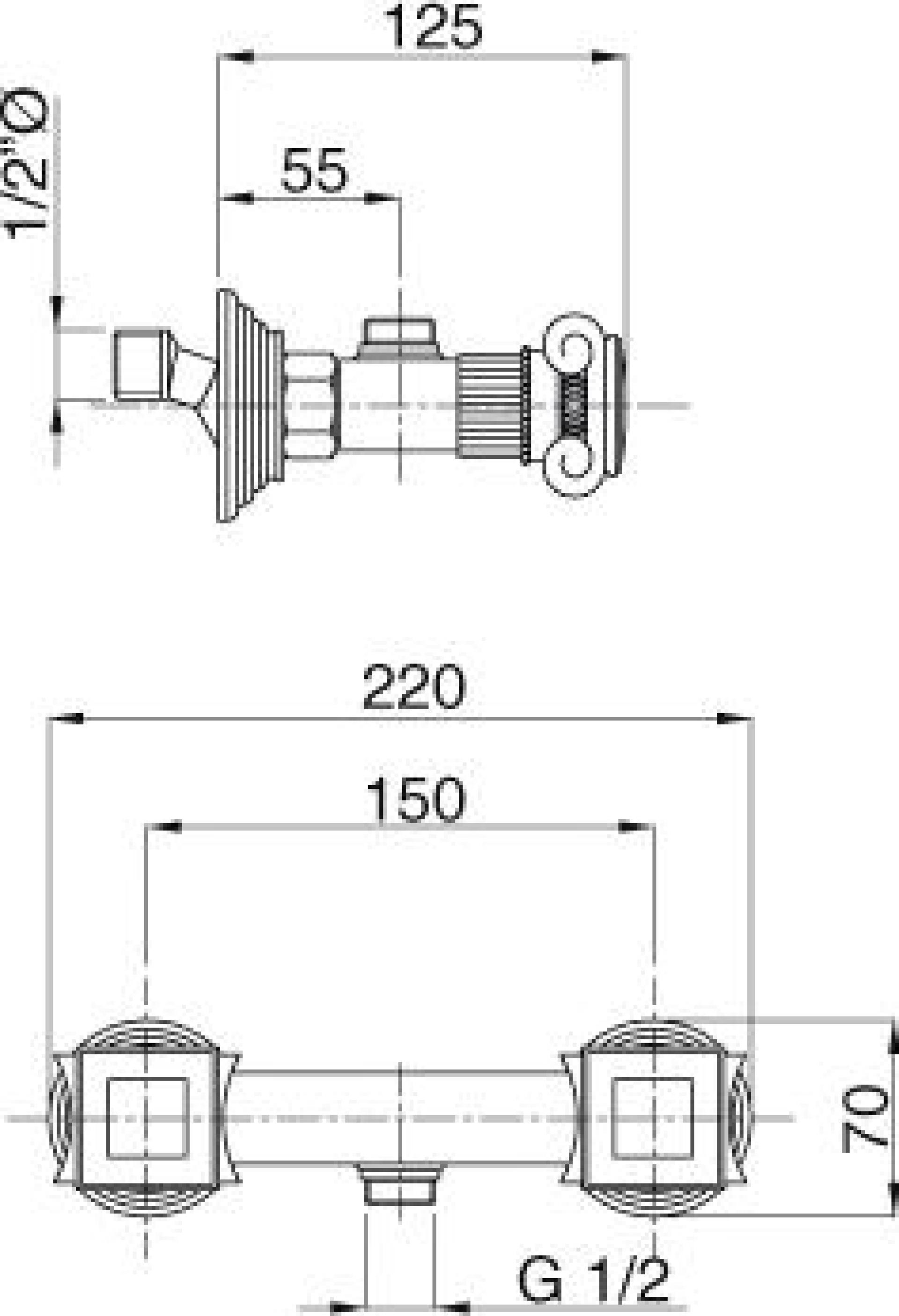 Смеситель Cezares Olimp DS 01 O для душа