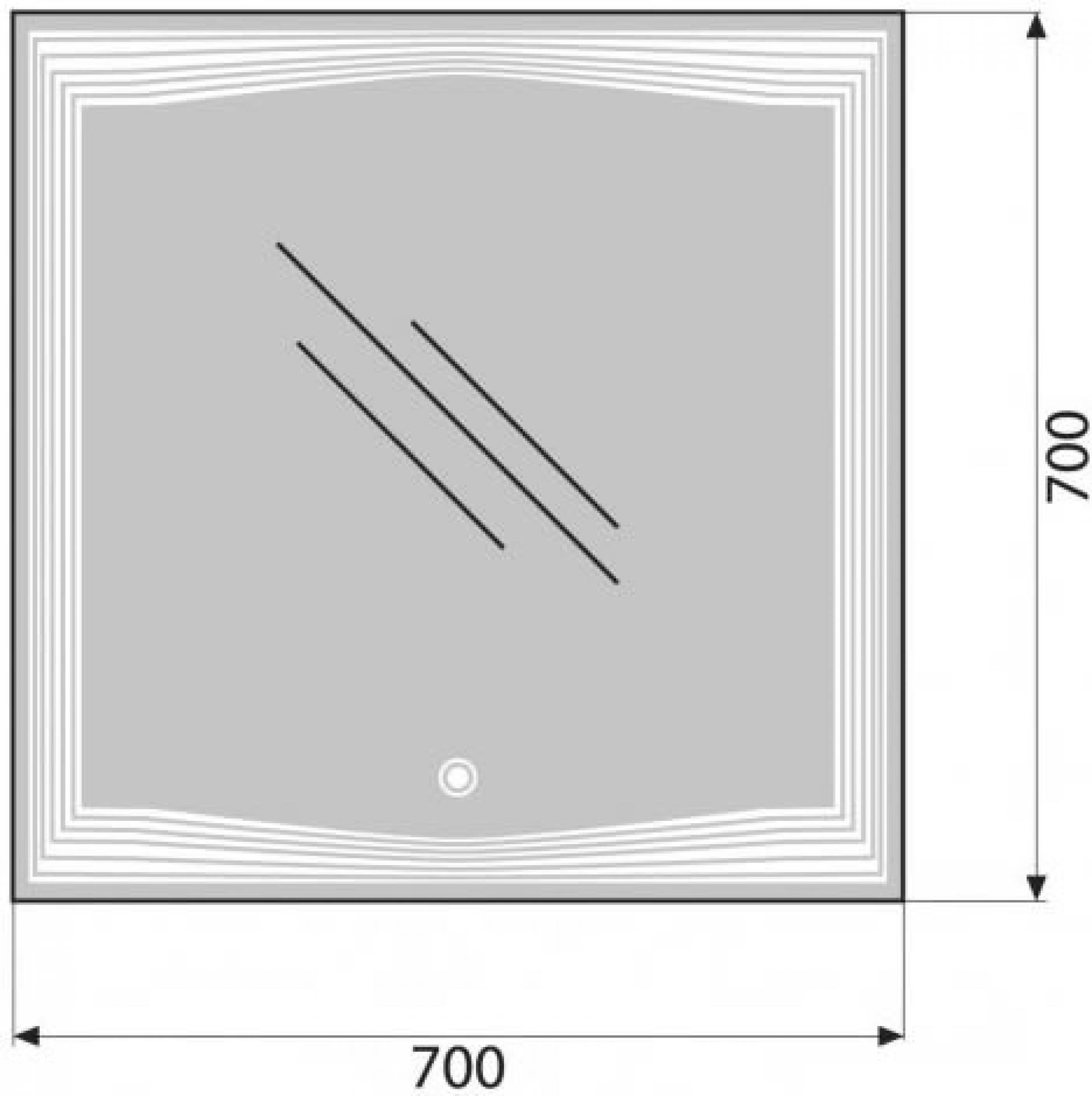 Зеркало BelBagno SPC-LNS-700-700-LED-TCH