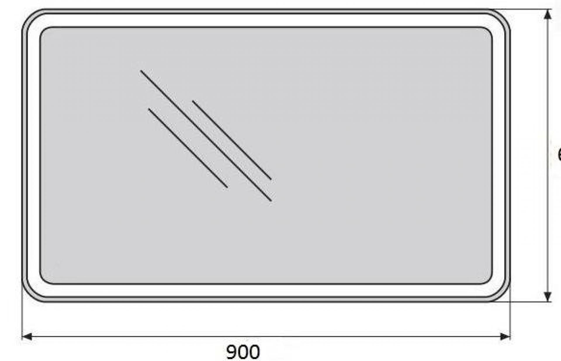 Зеркало BelBagno SPC-MAR-900-600-LED-TCH