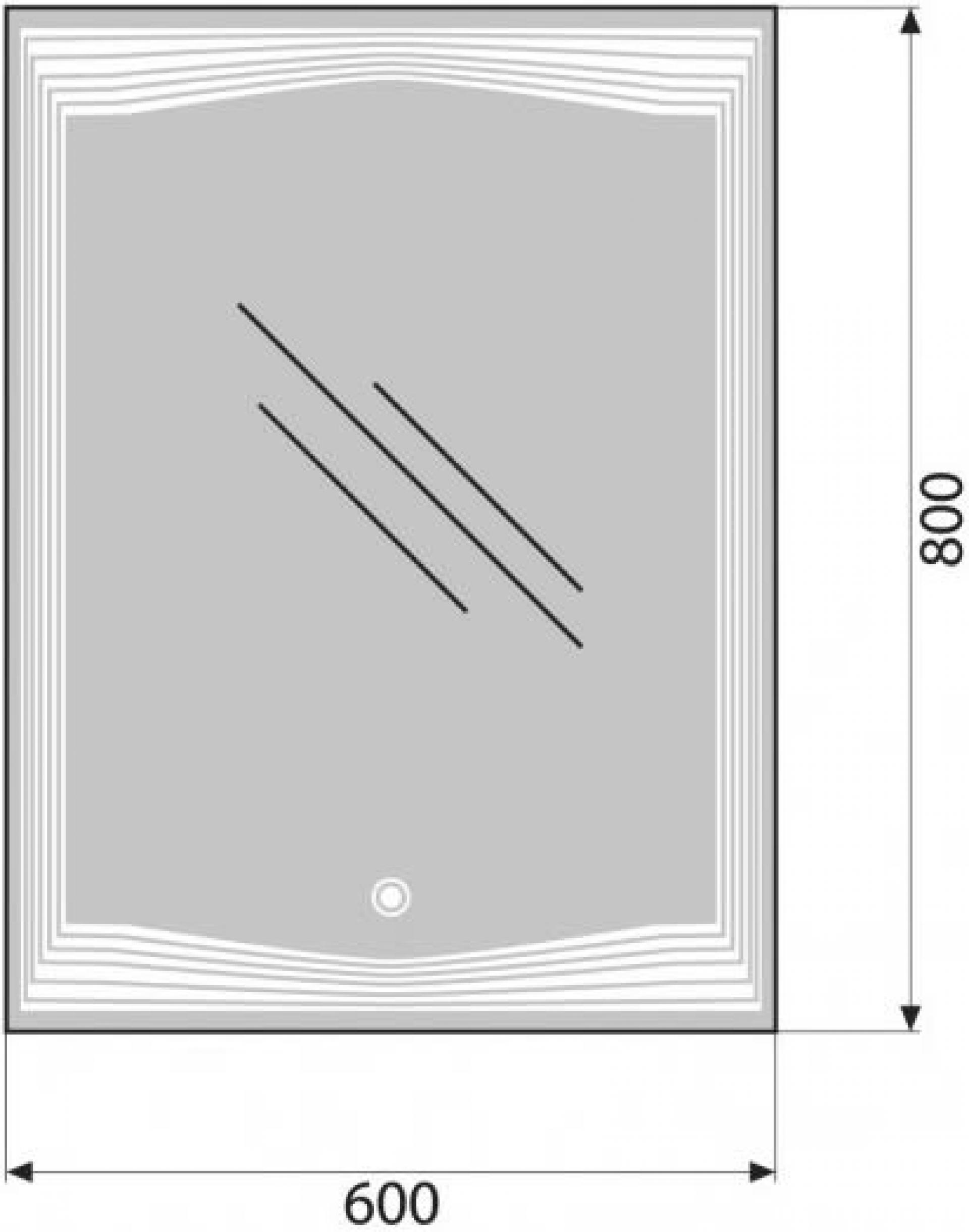 Зеркало BelBagno SPC-LNS-600-800-LED-TCH