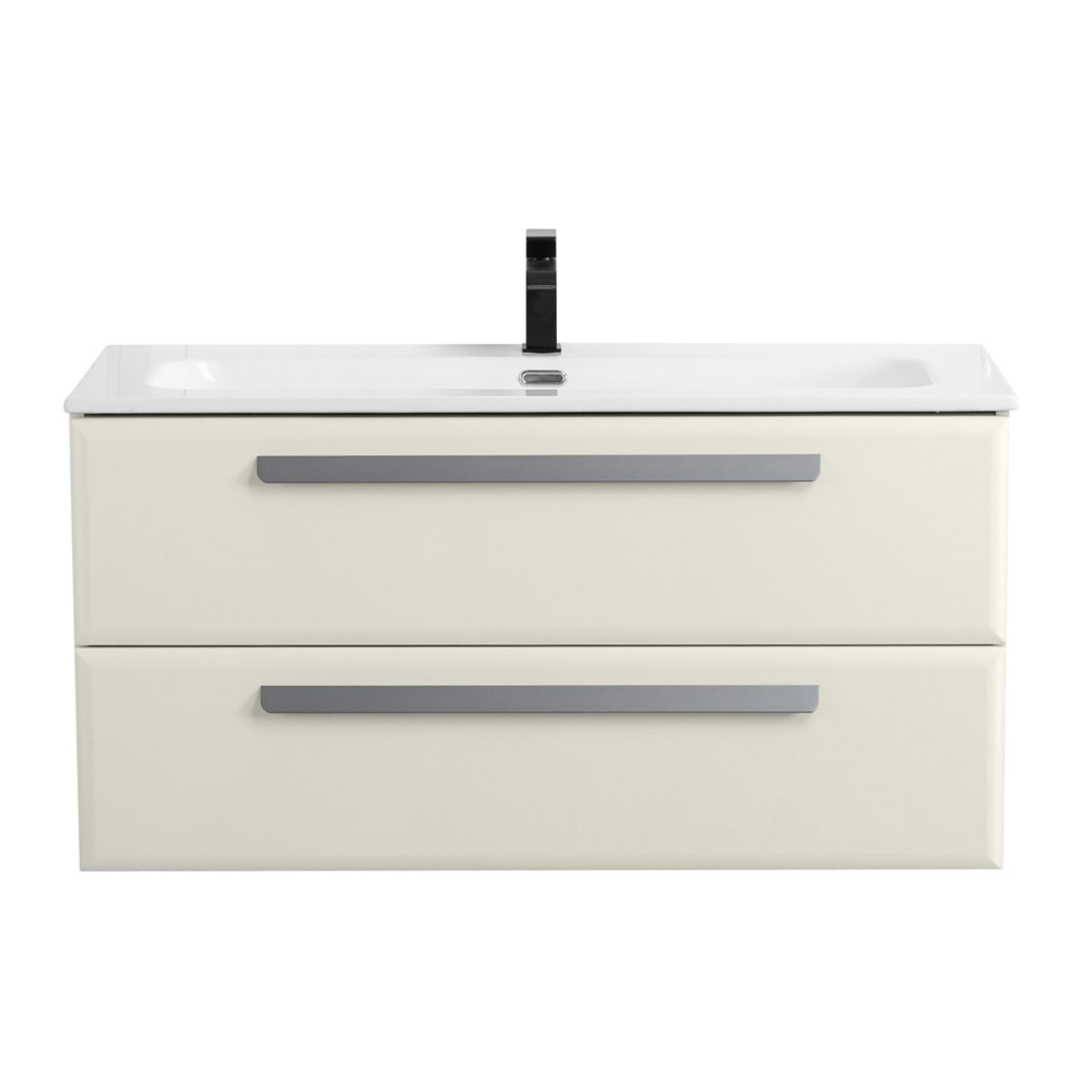 Тумба под раковину Cezares Eco-cer-n 100 ECO-CER-N-1000-2C-SO-AS-P альпака брашированная