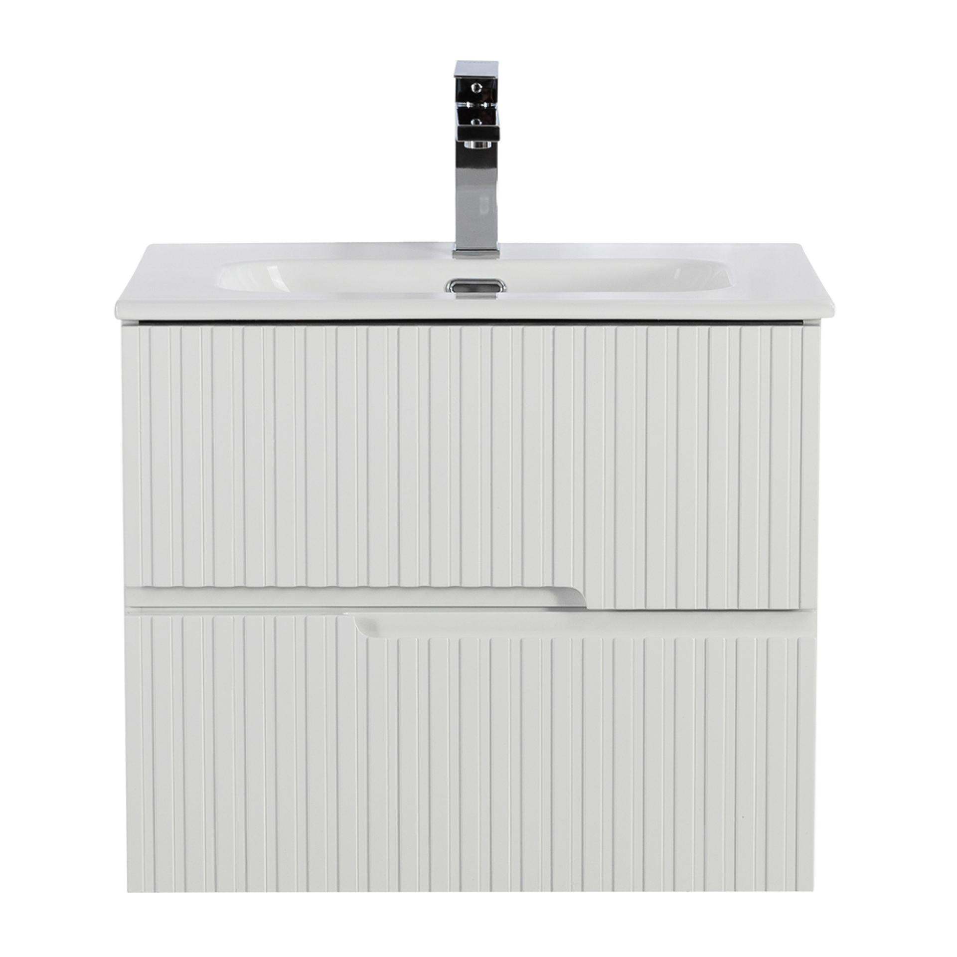 Тумба под раковину Cezares Duet-n 60 DUET-N-600-2C-SO-BL Bianco Lucido