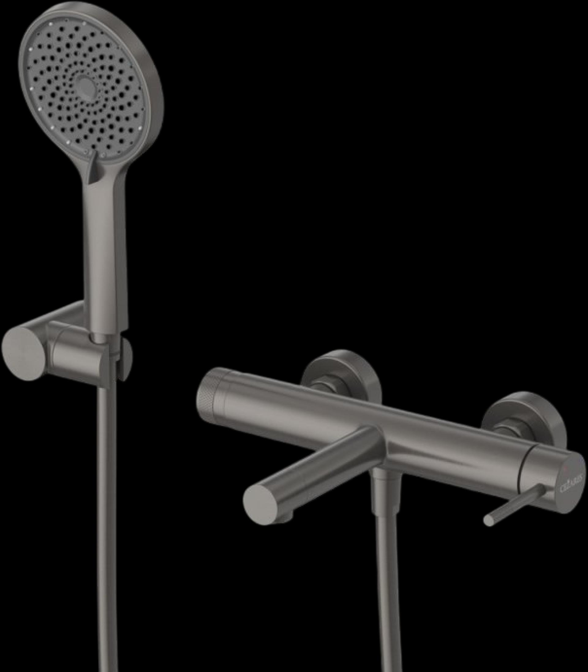 Смеситель для ванны с душем Cezares Relax RELAX-VD-GM оружейная сталь