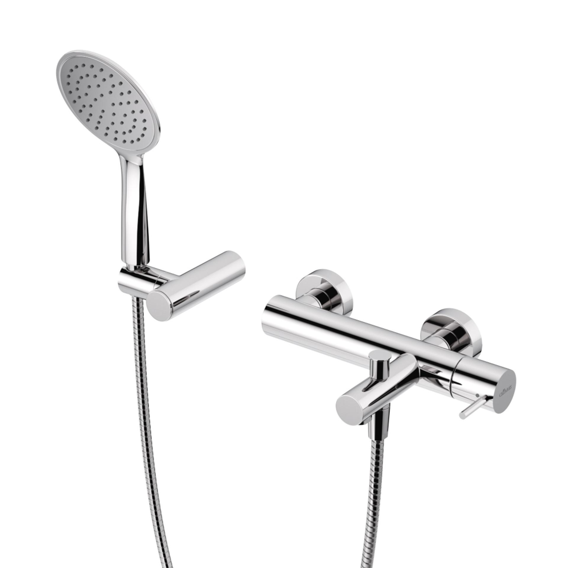 Смеситель для ванны с душем Cezares Leaf LEAF-VD-L-01 хром