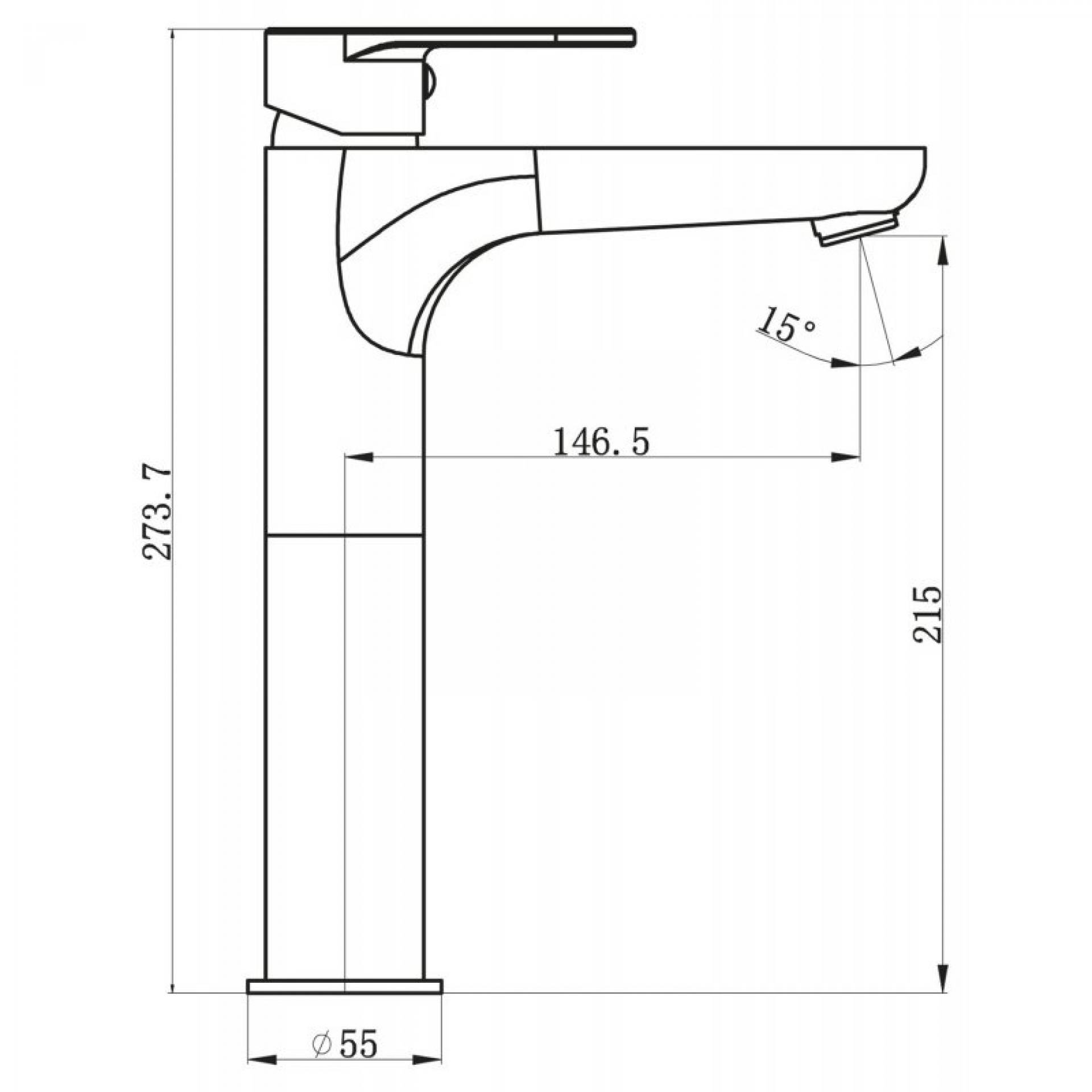 Смеситель для раковины BelBagno Loyd LOY-LMC-CRM, хром