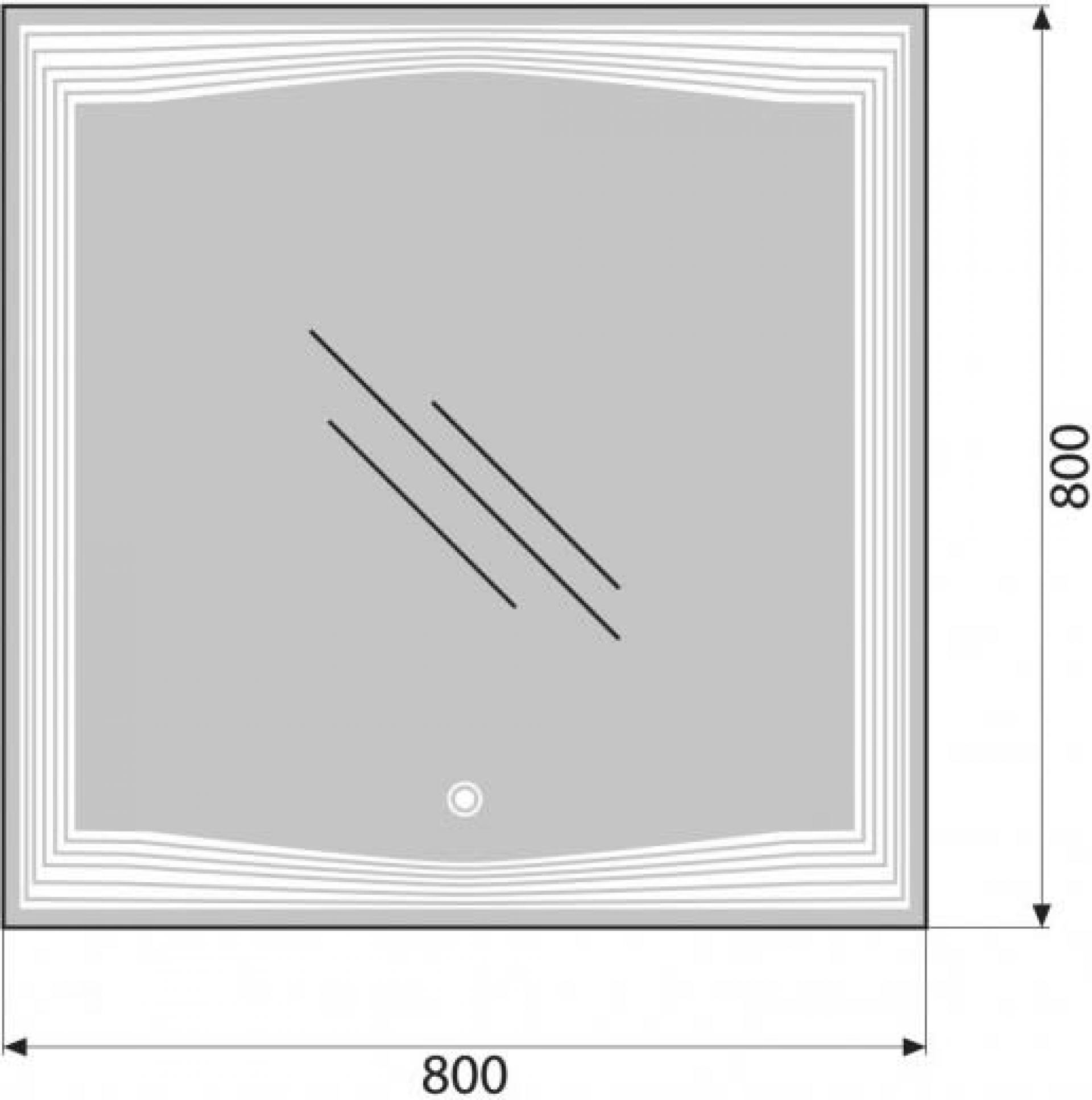 Зеркало BelBagno SPC-LNS-800-800-LED-TCH