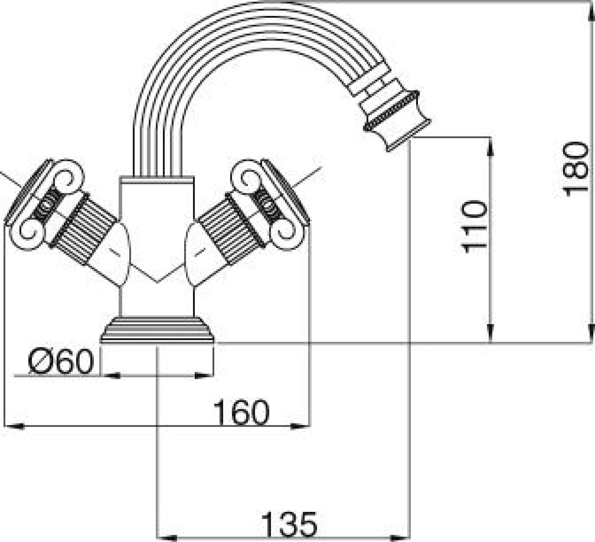 Смеситель Cezares Olimp BS2 02 O для биде