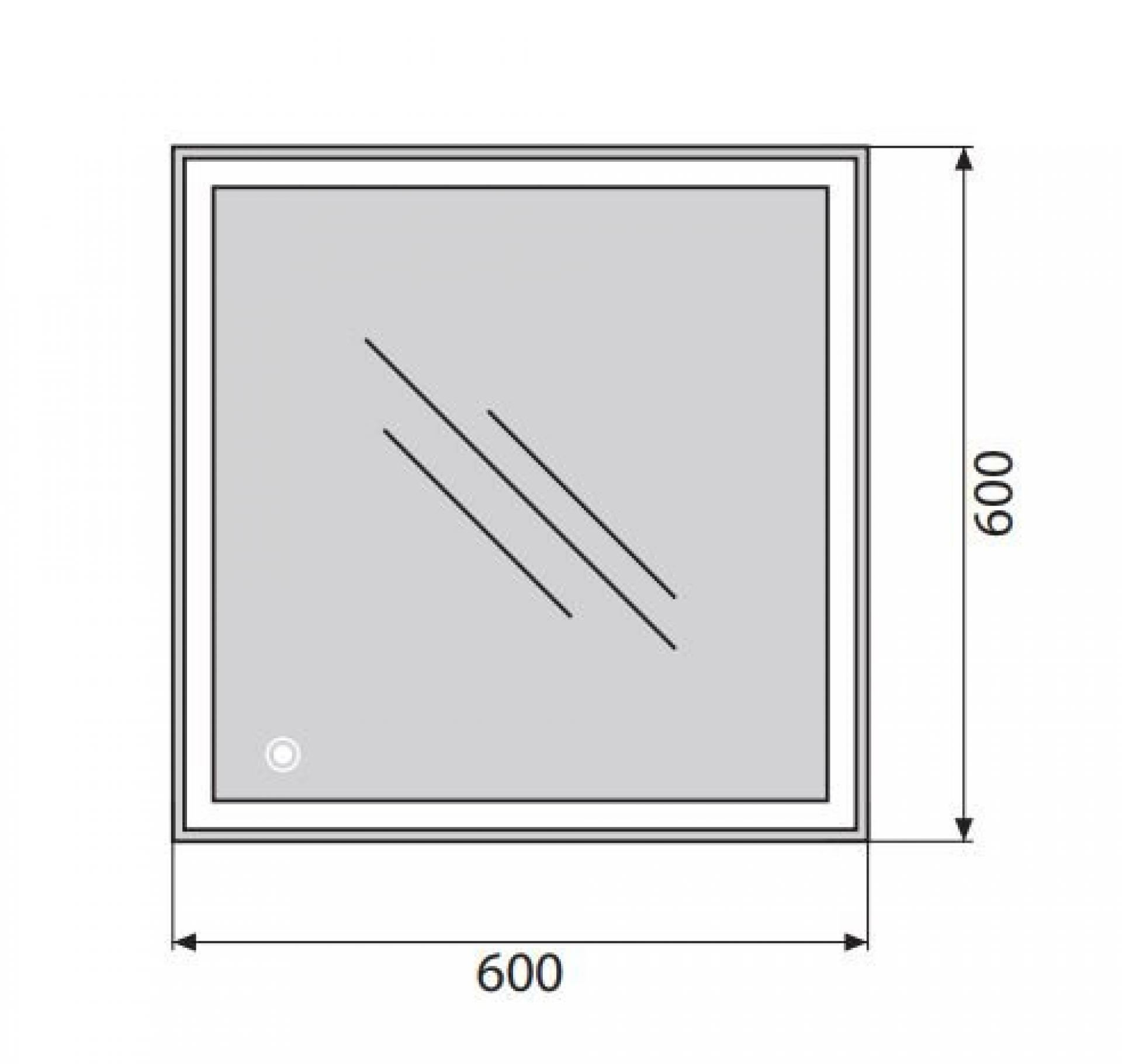 Зеркало BelBagno SPC-GRT-600-600-LED-TCH