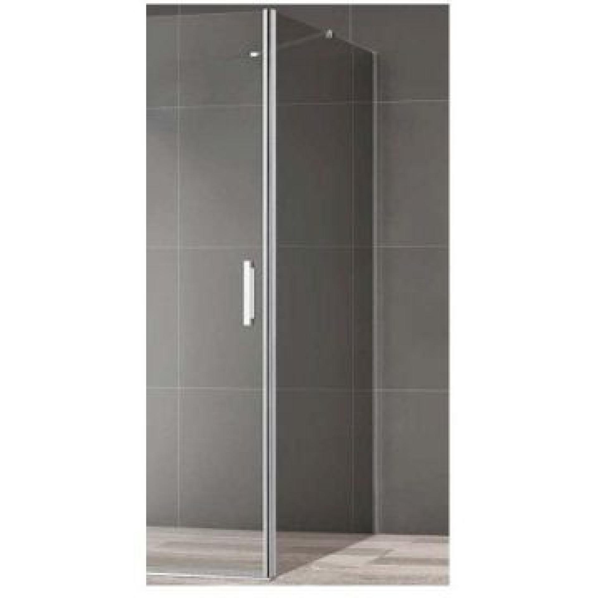 Перегородка душевая Cezares Slider 93.7 SLIDER-100-GL-FIX-C стекло прозрачное