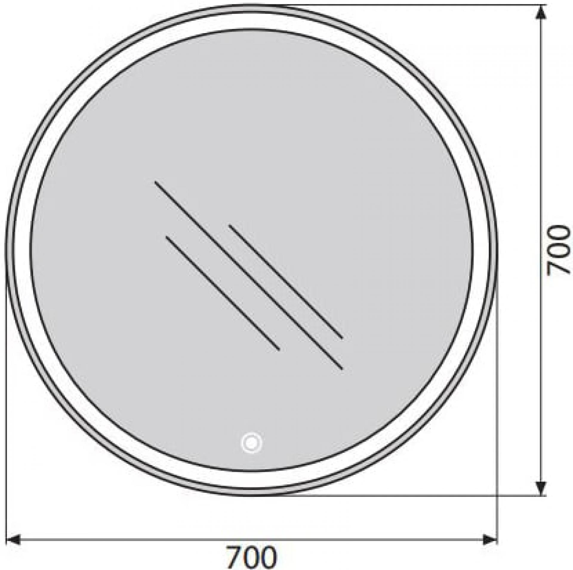 Зеркало BelBagno SPC-RNG-700-LED-TCH