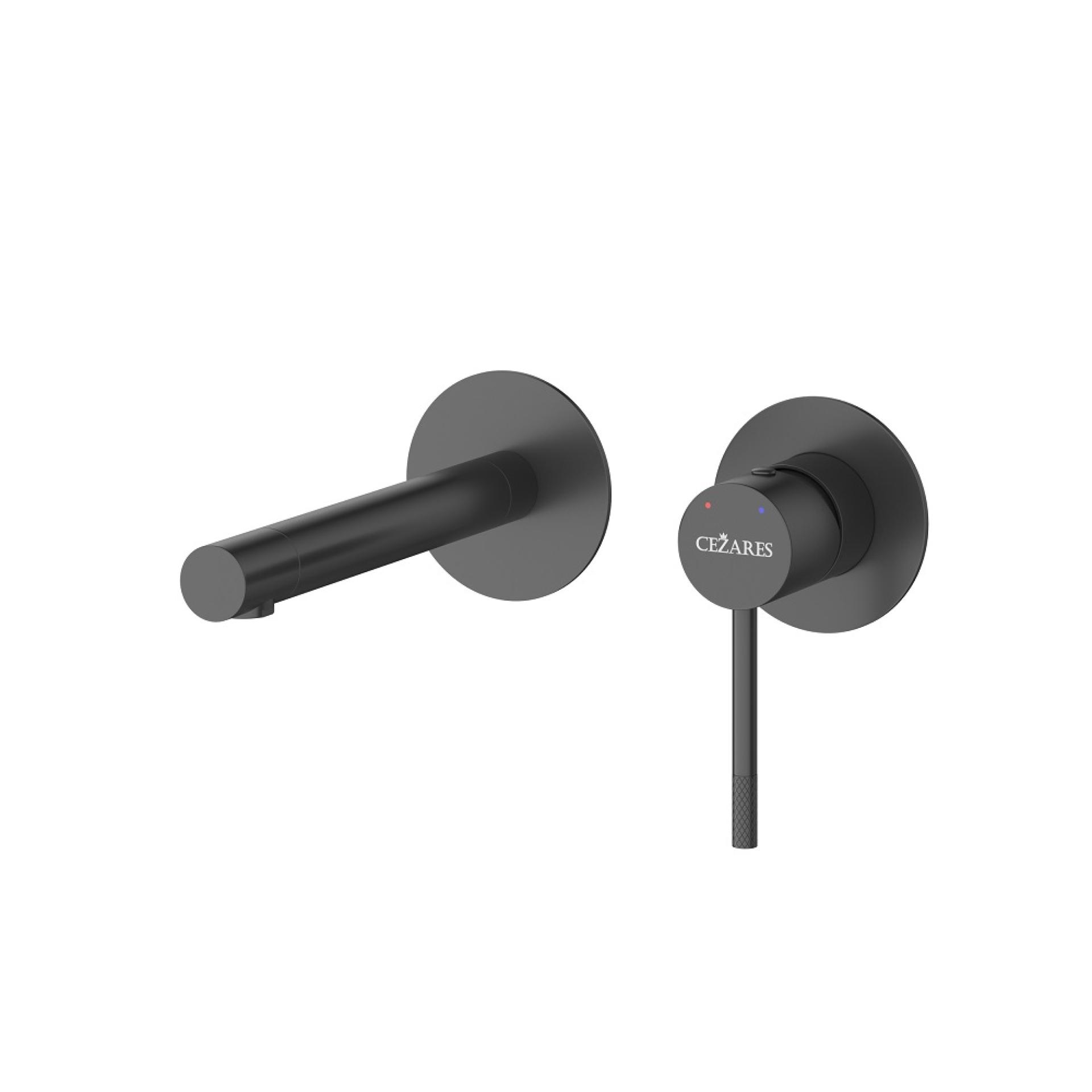 Смеситель для раковины Cezares Relax RELAX-BLI2-2-NOP-W0 черный матовый