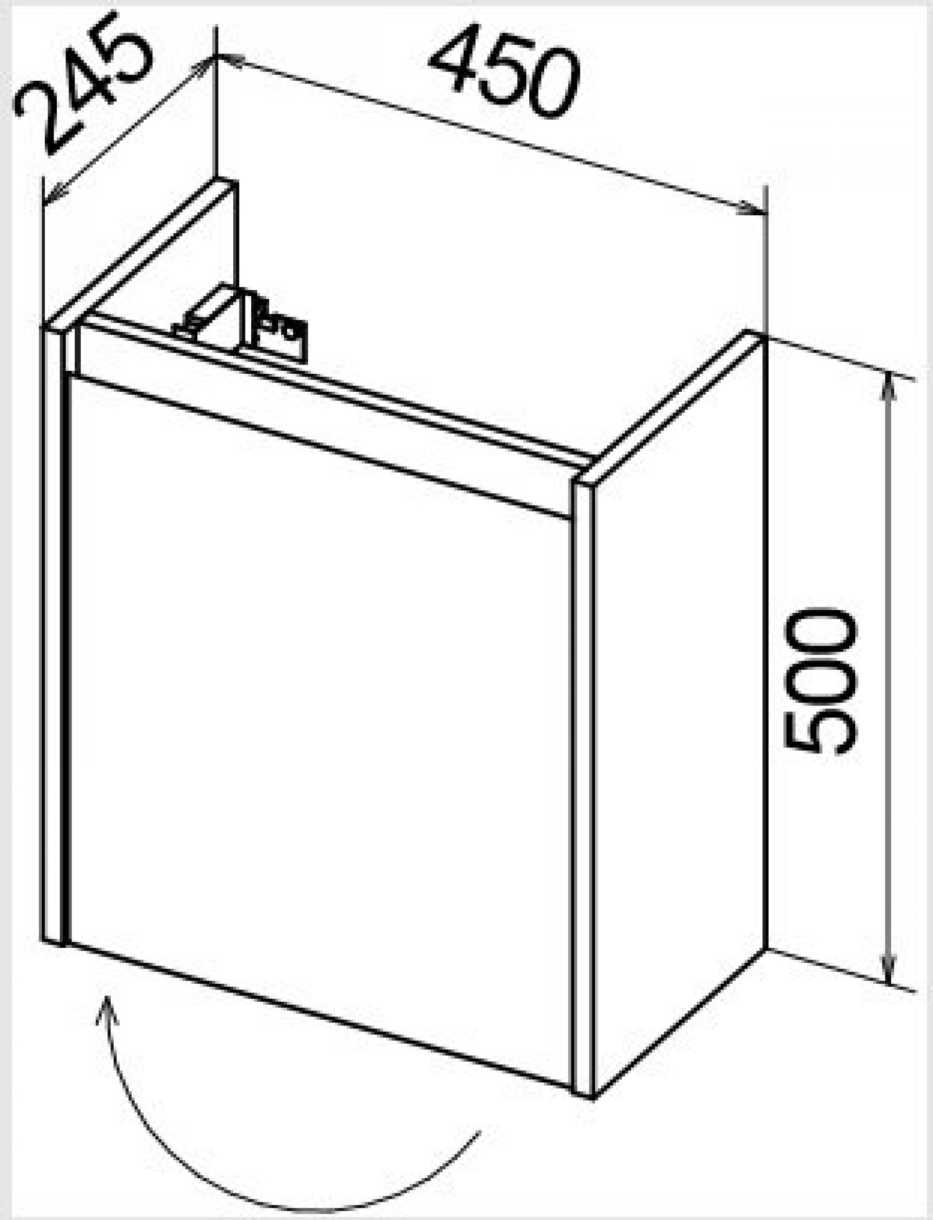 Тумба для комплекта BelBagno KRAFT MINI-450/250-1A-SO-PP-R pino pasadena