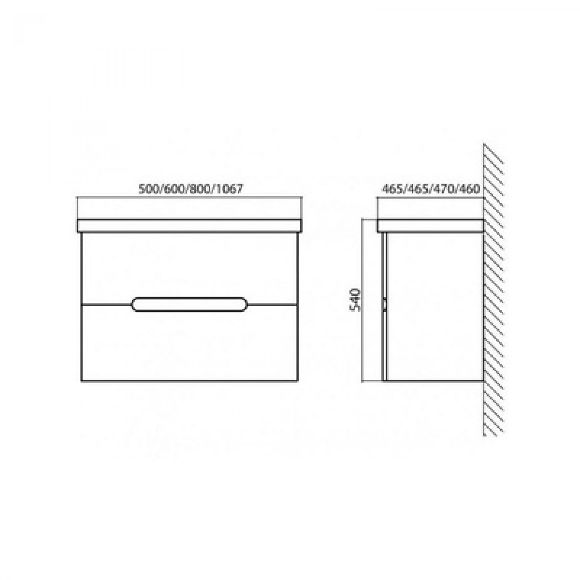 Мебельная раковина Belbagno Luxury 11050-KL