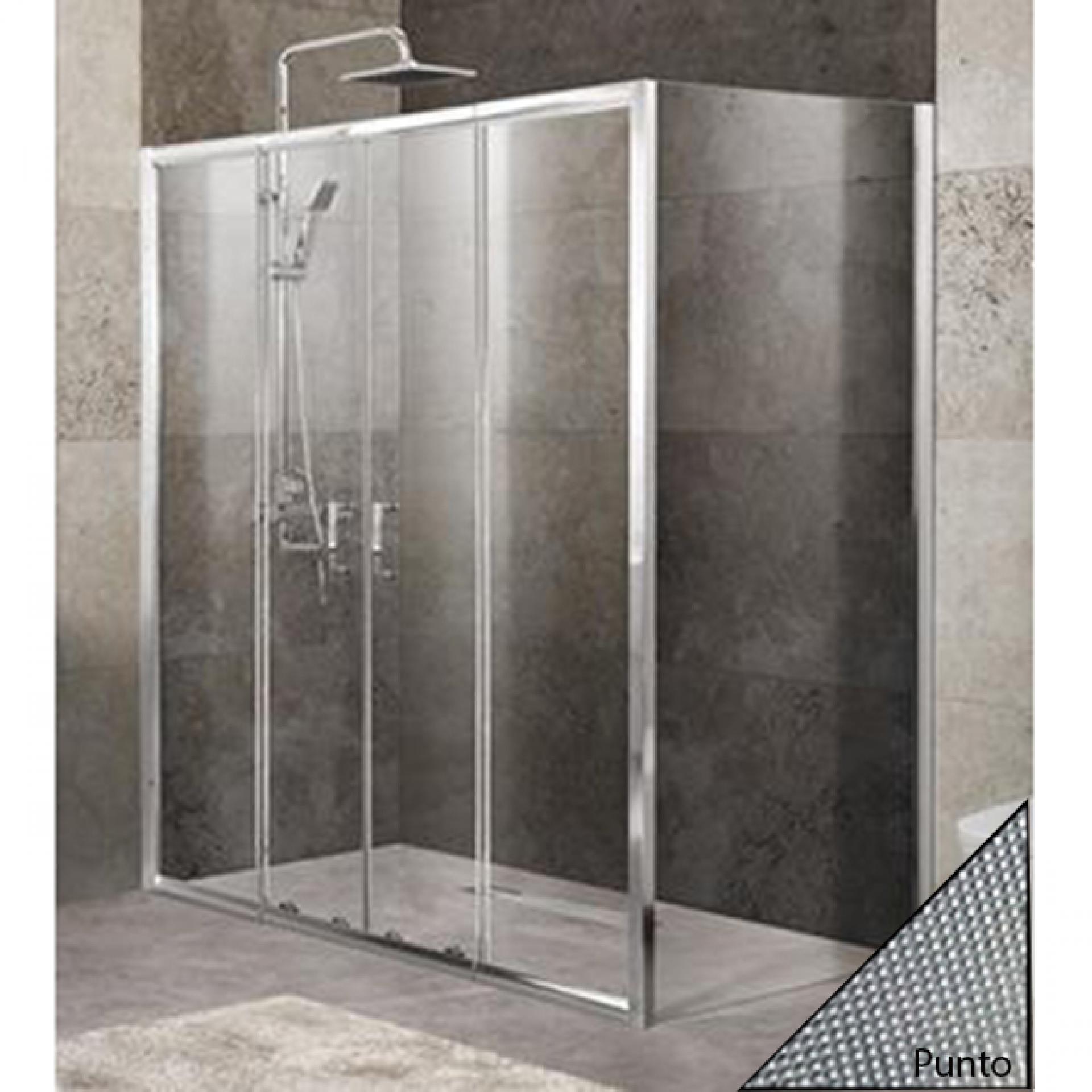 Душевой уголок BelBagno UNIQUE-AH-21-170/200-80-P-Cr стекло punto