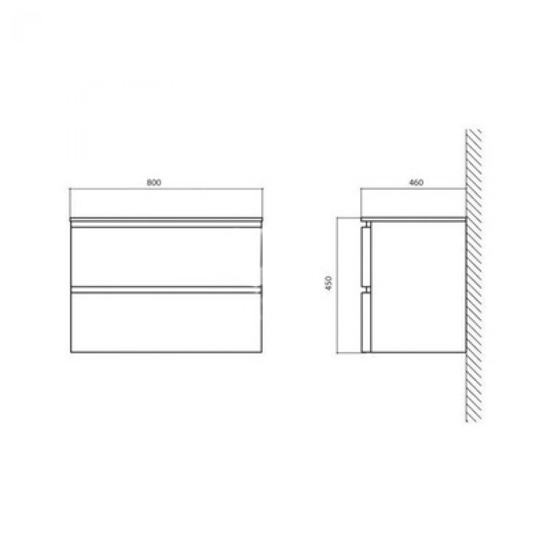 Тумба для комплекта BelBagno Energia BB600FCC-BB1460L/TL tortora lucido