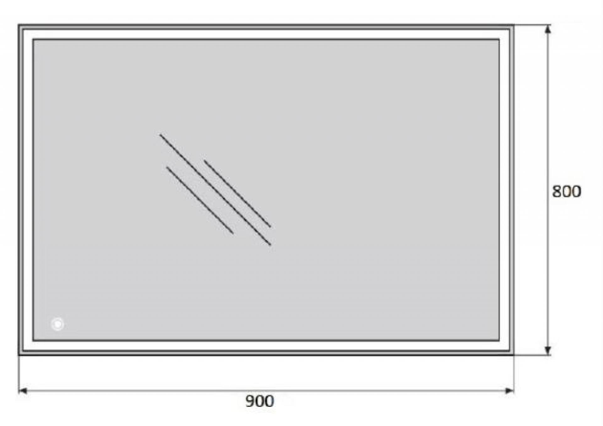 Зеркало BelBagno SPC-GRT-900-800-LED-TCH