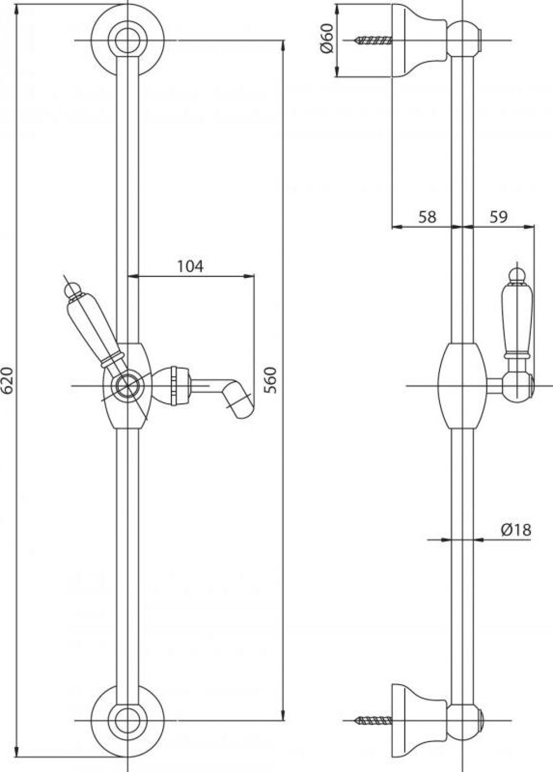 Душевой гарнитур Cezares LORD-SD-03/24-M, золото