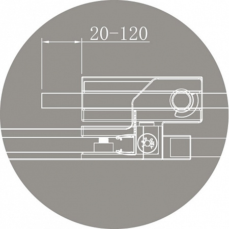 Душевой уголок Cezares SLIDER-AH-1-90/100-90-C-Cr