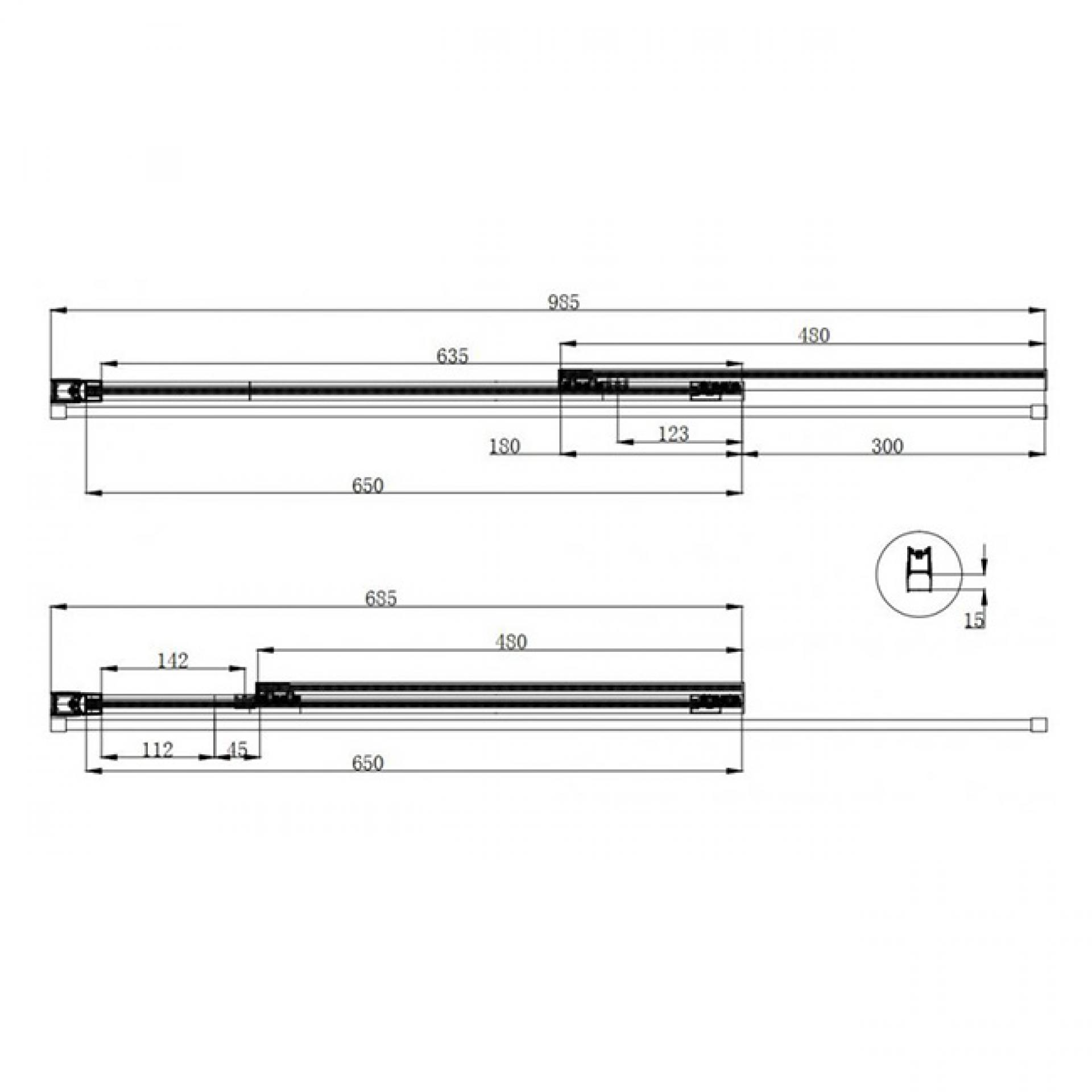 Шторка на ванну Cezares ECO-O-VF-11-100/145-P-Cr стекло punto