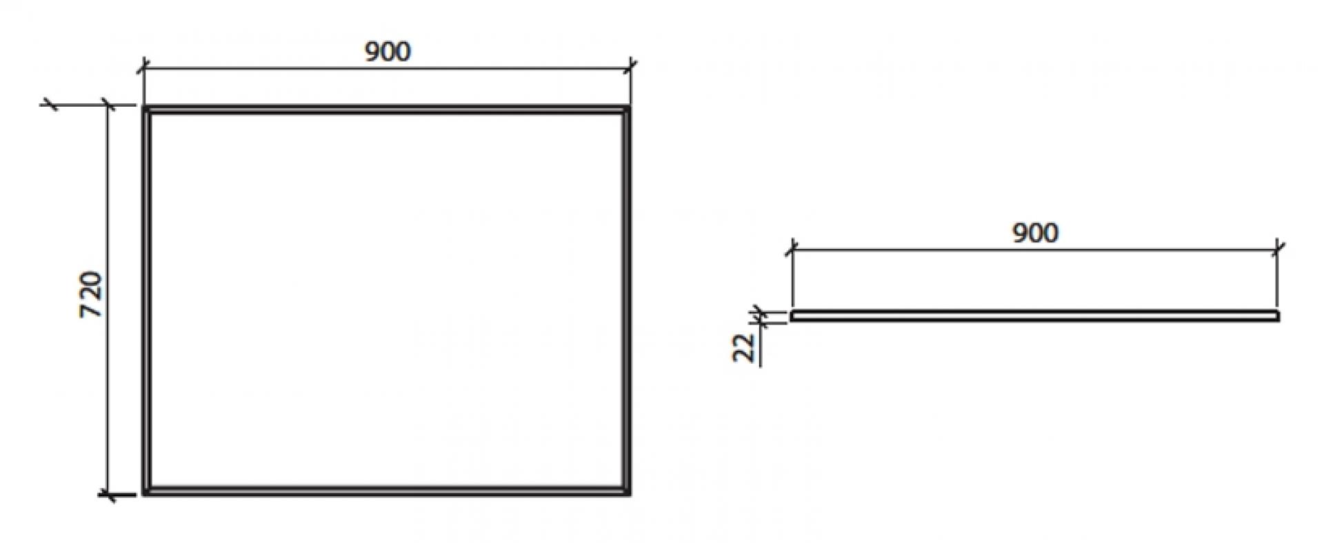 Зеркало BelBagno SPC-90-72