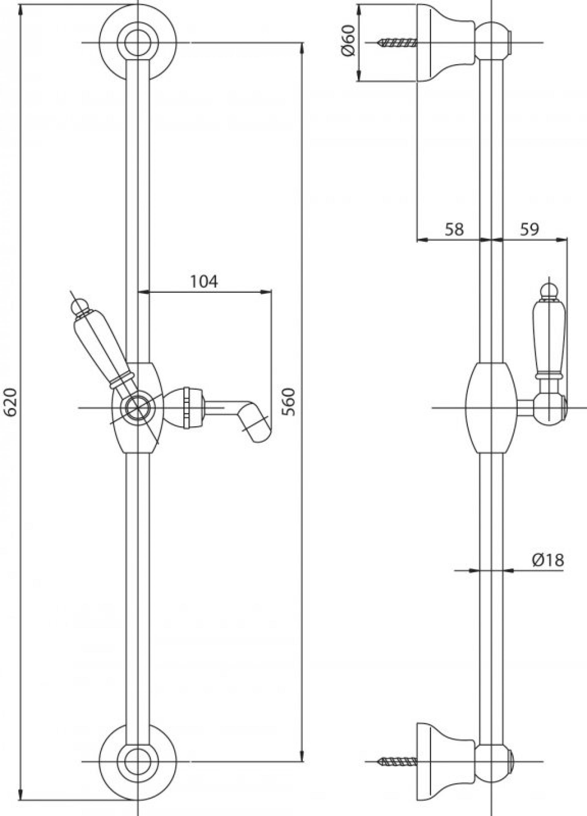 Душевой гарнитур Cezares FIRST-SD-03/24-Bi, золото