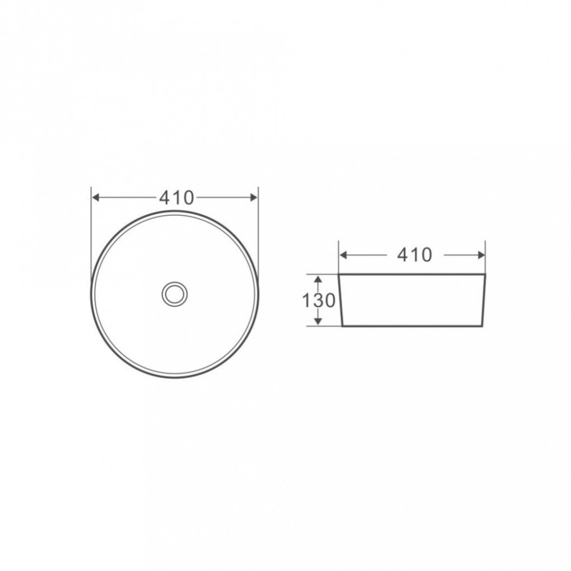 Раковина накладная 41 см Belbagno BB1315