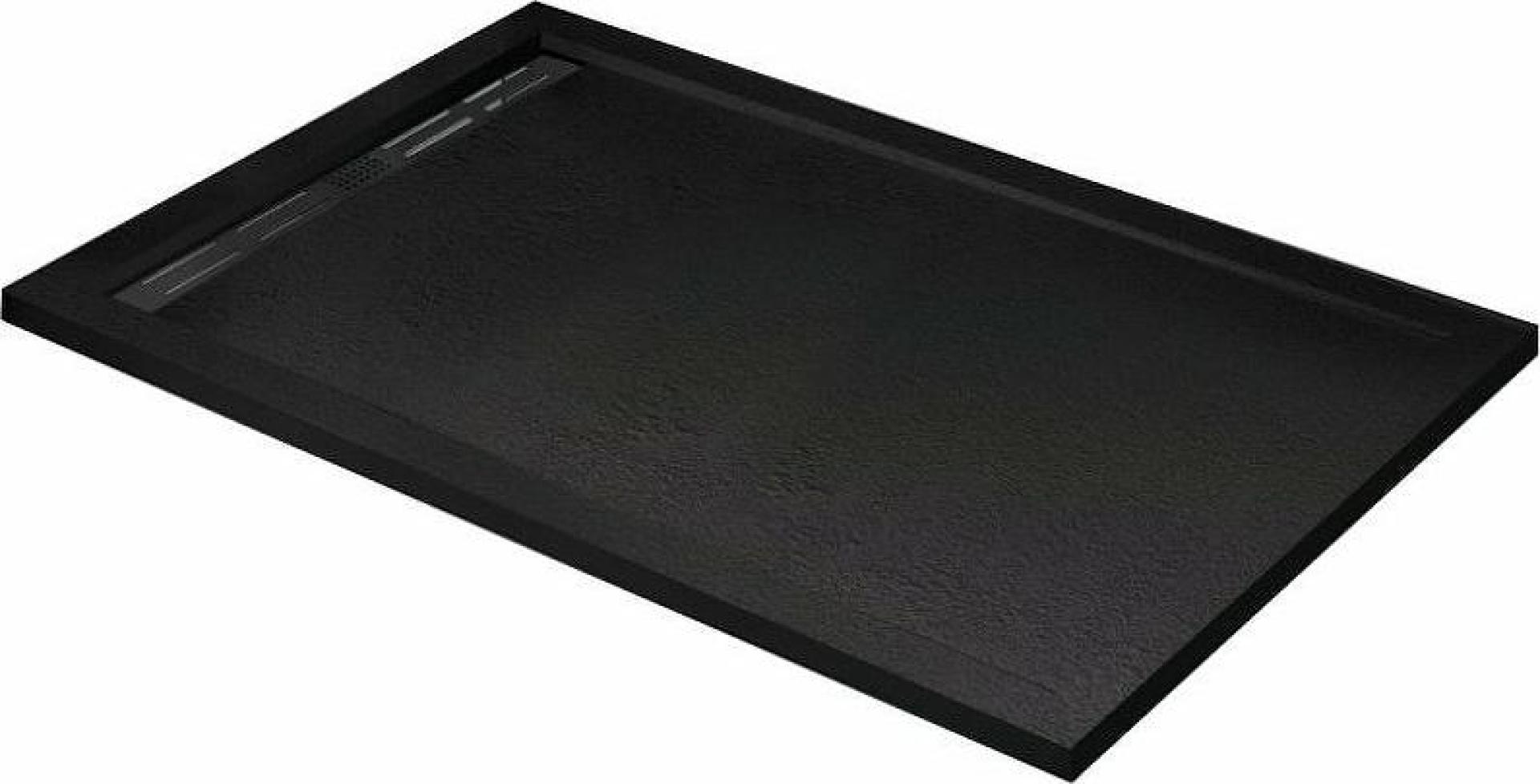 Панель для душевого поддона Cezares 120x90 TRAY-AS-AH-120/90-100-SCR-NERO, черная матовая