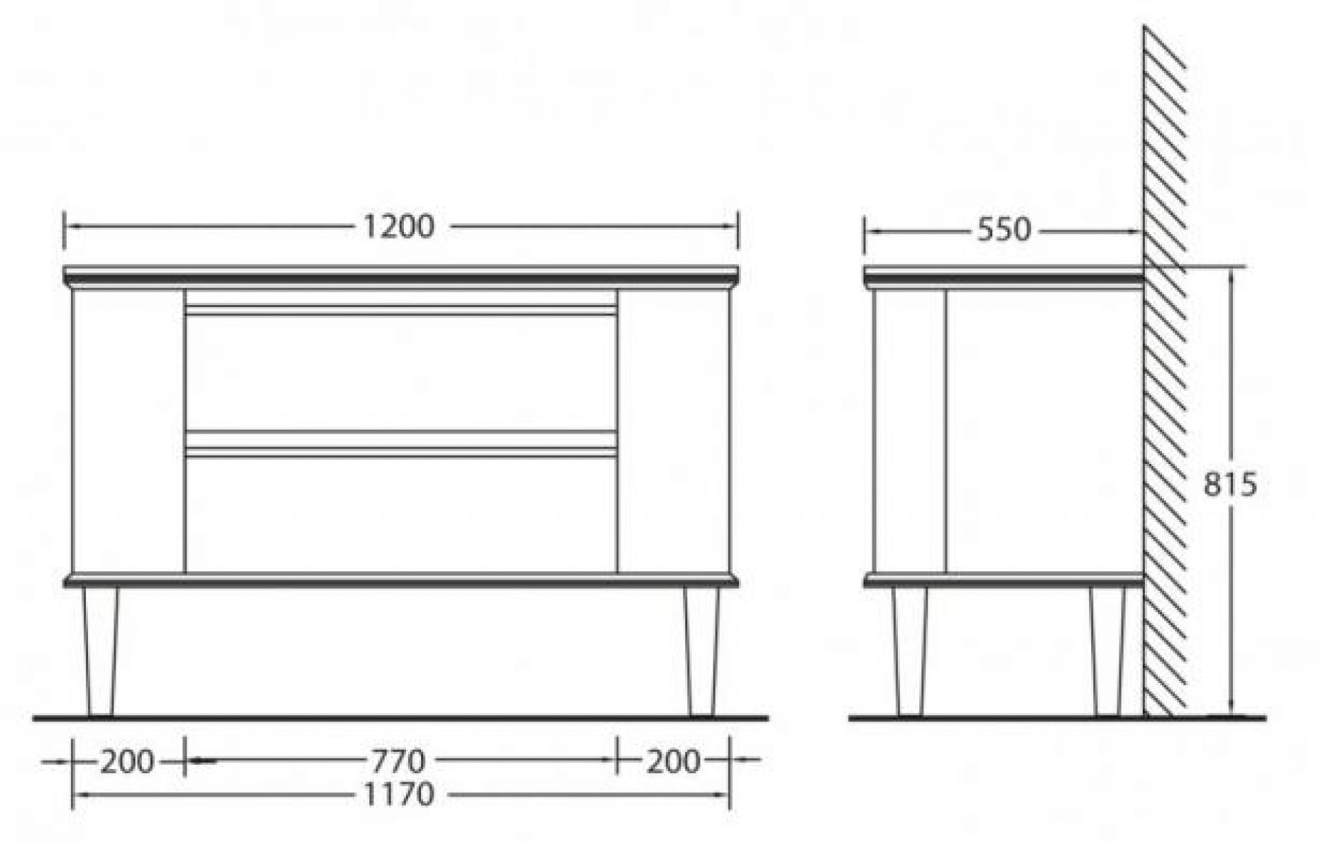 Тумба для комплекта BelBagno RADICE1200-2A/2C-810-BL bianco lucido