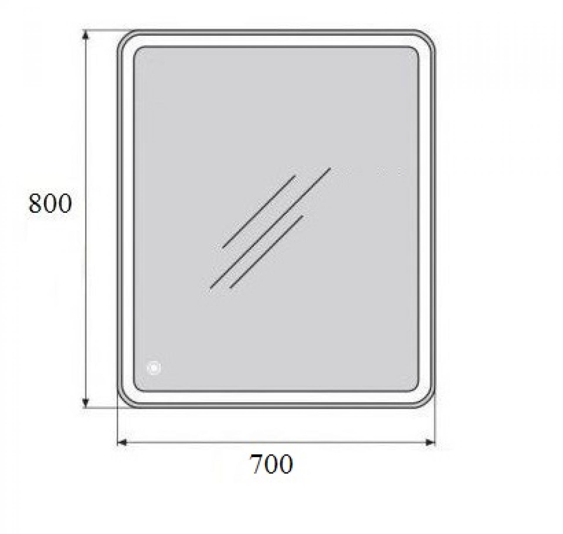 Зеркало BelBagno SPC-MAR-700-800-LED-TCH