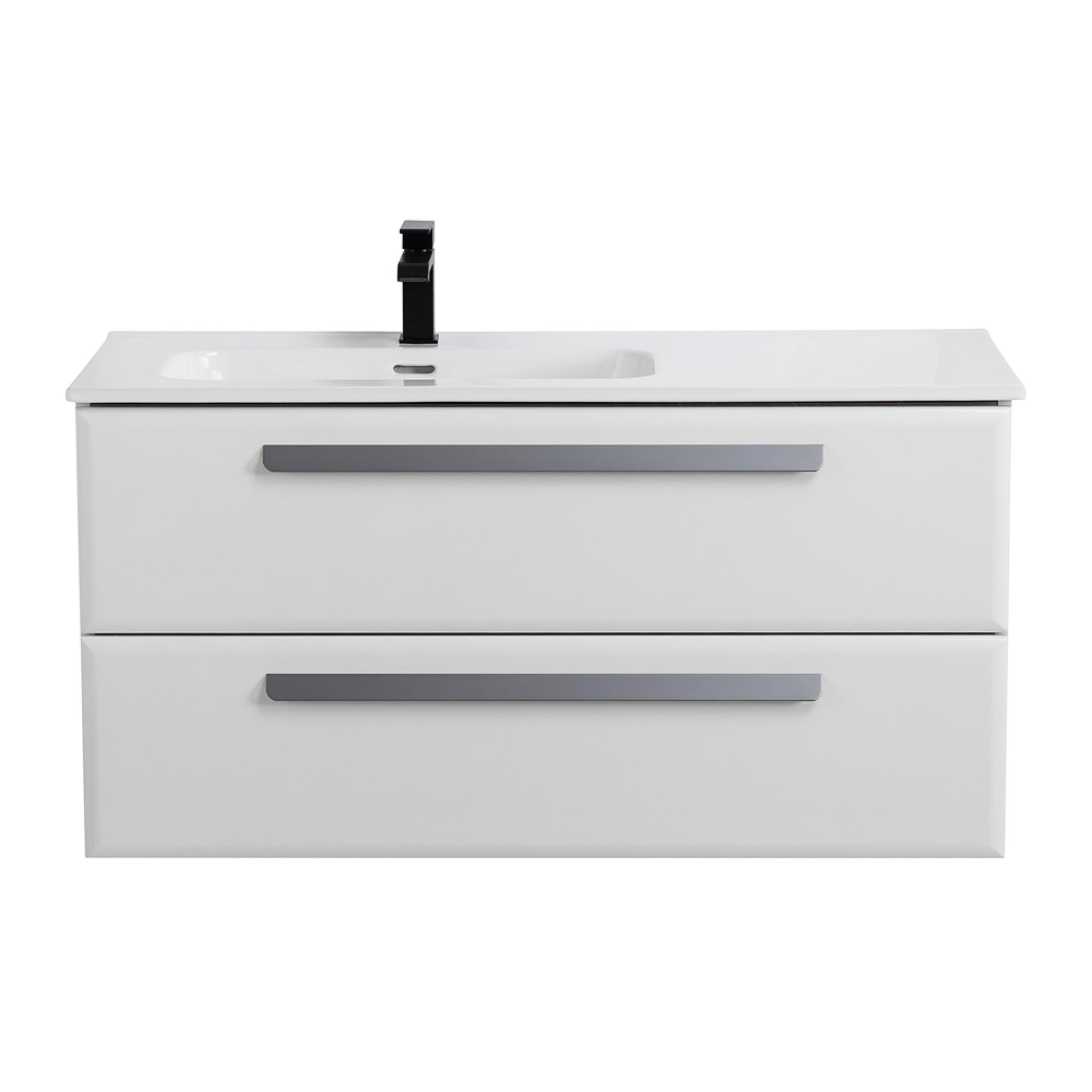 Тумба под раковину Cezares Eco-cer-n 100 ECO-CER-N-1000-2C-SO-BL-L Bianco Lucido