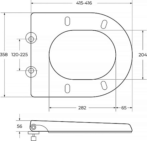 Крышка-сиденье Cezares Giubileo CZR-6045-SC, белый
