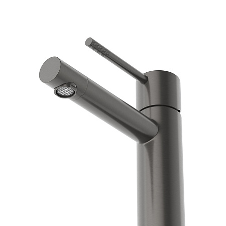 Смеситель для раковины Cezares Relax RELAX-LS2-GM с донный клапаном, оружейная сталь