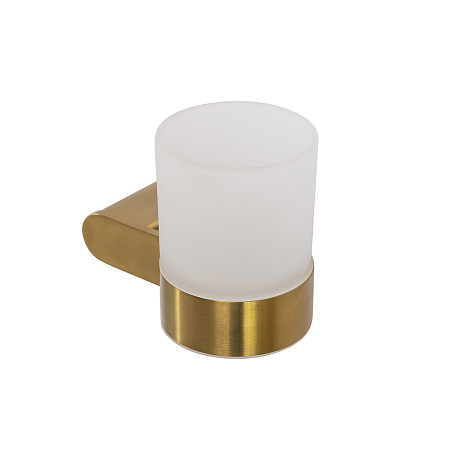 Стакан для зубных щеток Cezares Stylus STYLUS-TUMS-BORO брашированное золото