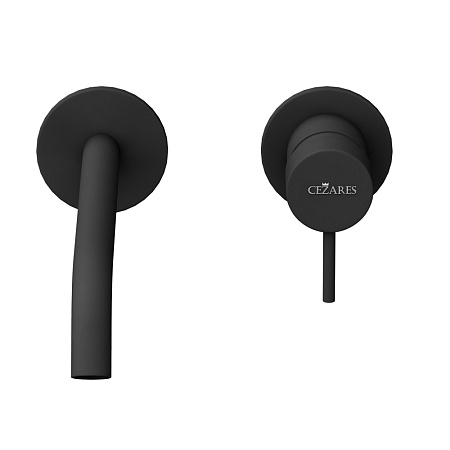 Смеситель для раковины Cezares Leaf LEAF-BLI2-20-L-NOP черный матовый