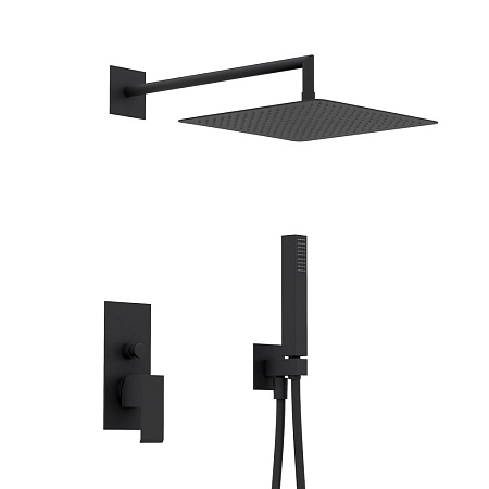 Душевая система Cezares Porta PORTA-DSIPQ-30-NOP черный матовый