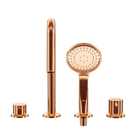 Смеситель на борт ванны Cezares Leaf LEAF-BVDM4-L-SS sunset