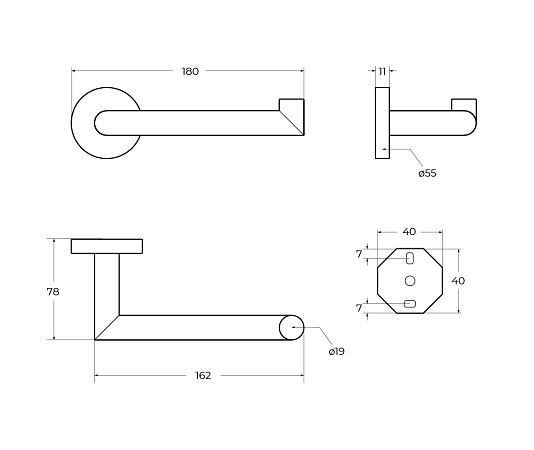 Держатель туалетной бумаги Cezares Relax RELAX-PH2-BORO брашированное золото