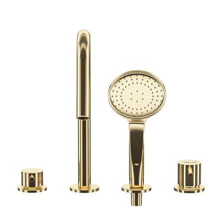 Смеситель на борт ванны Cezares Leaf LEAF-BVDM4-L-SR sunrise